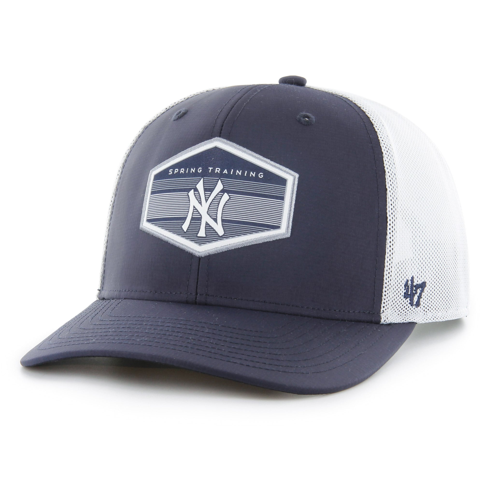 New York Yankees '47 Spring Training Burgess Trucker Adjustable Hat - Navy/White