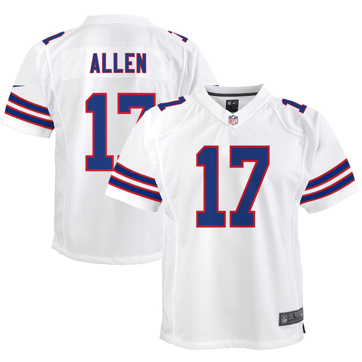 Josh Allen Buffalo Bills Nike Youth Game Jersey   White