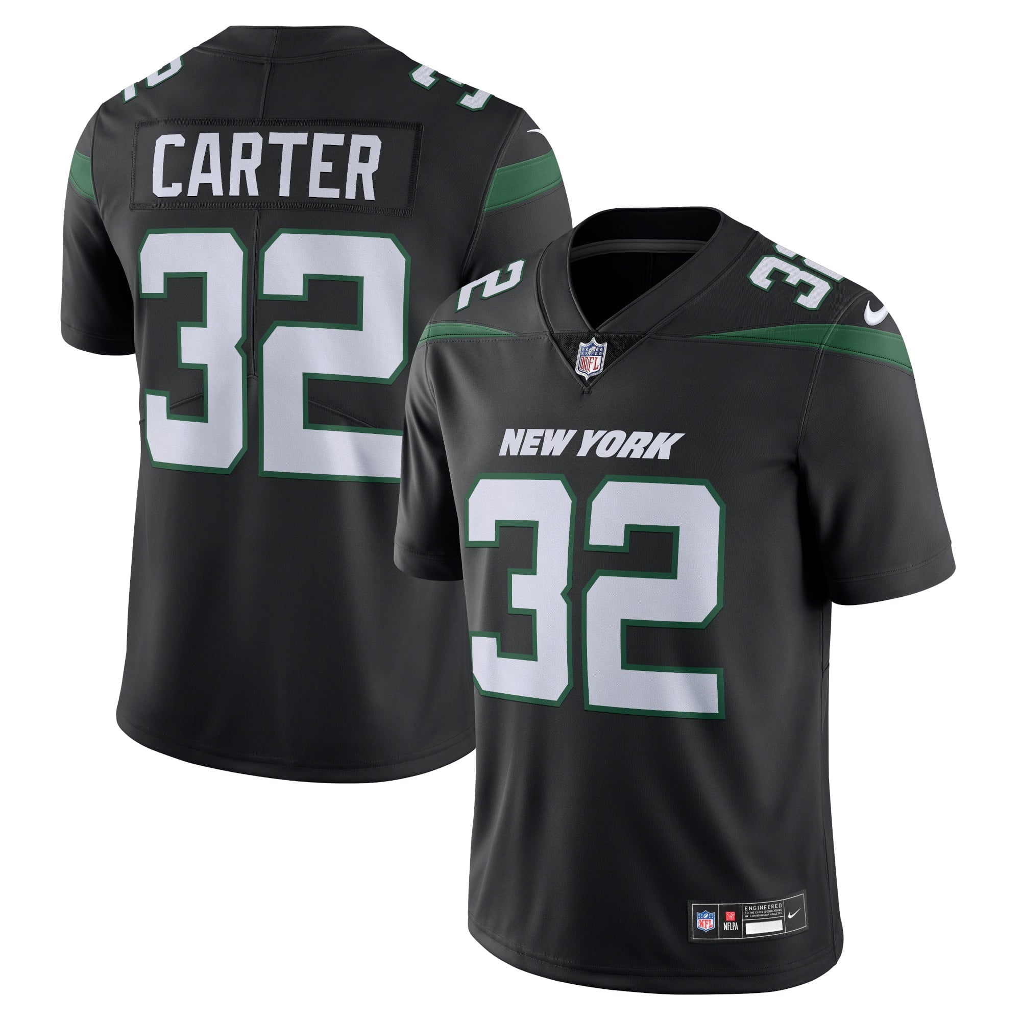 Men s Nike Michael Carter Black New York Jets  Vapor Untouchable Limited Jersey