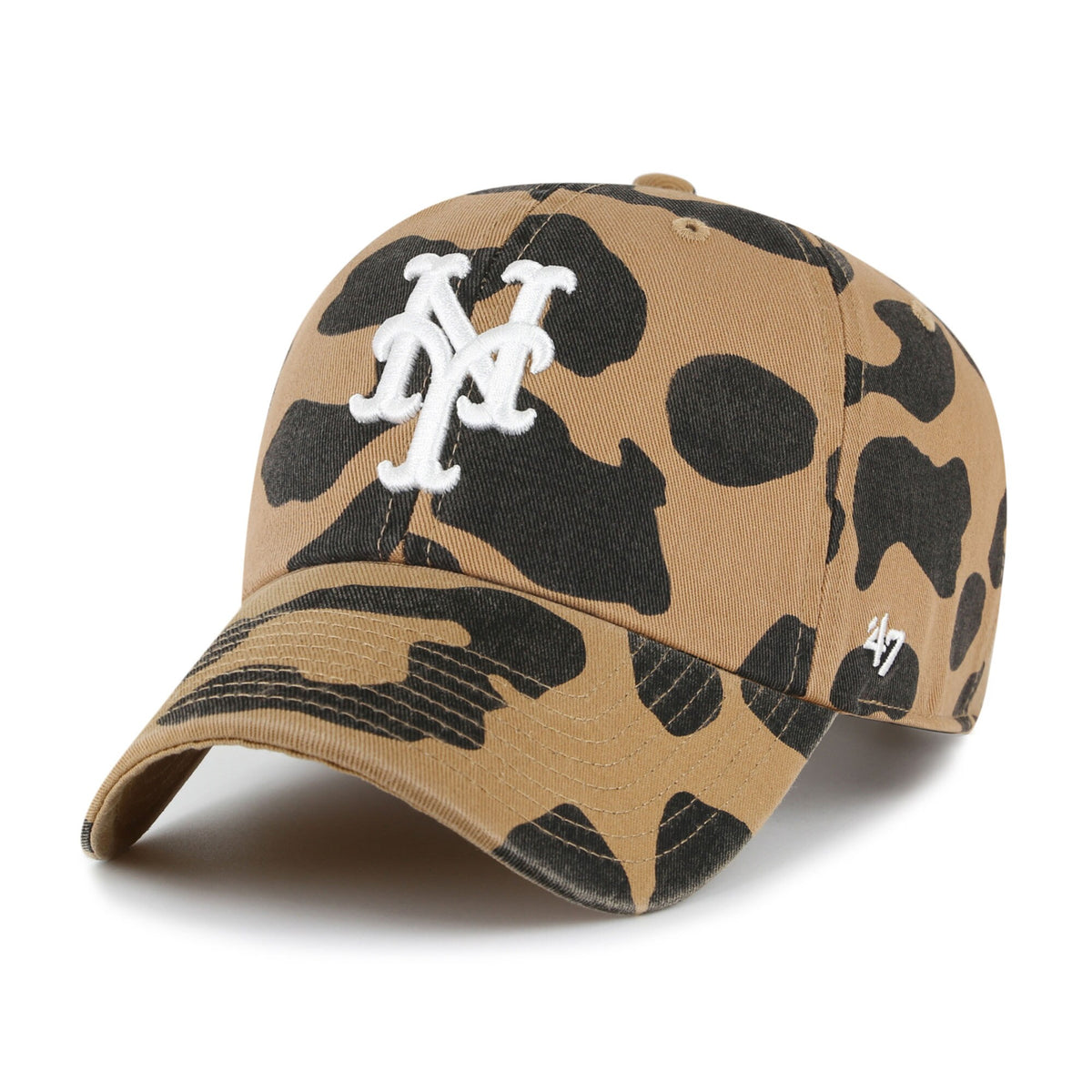 New York Mets '47 Women's Rosette Clean Up Adjustable Hat - Brown