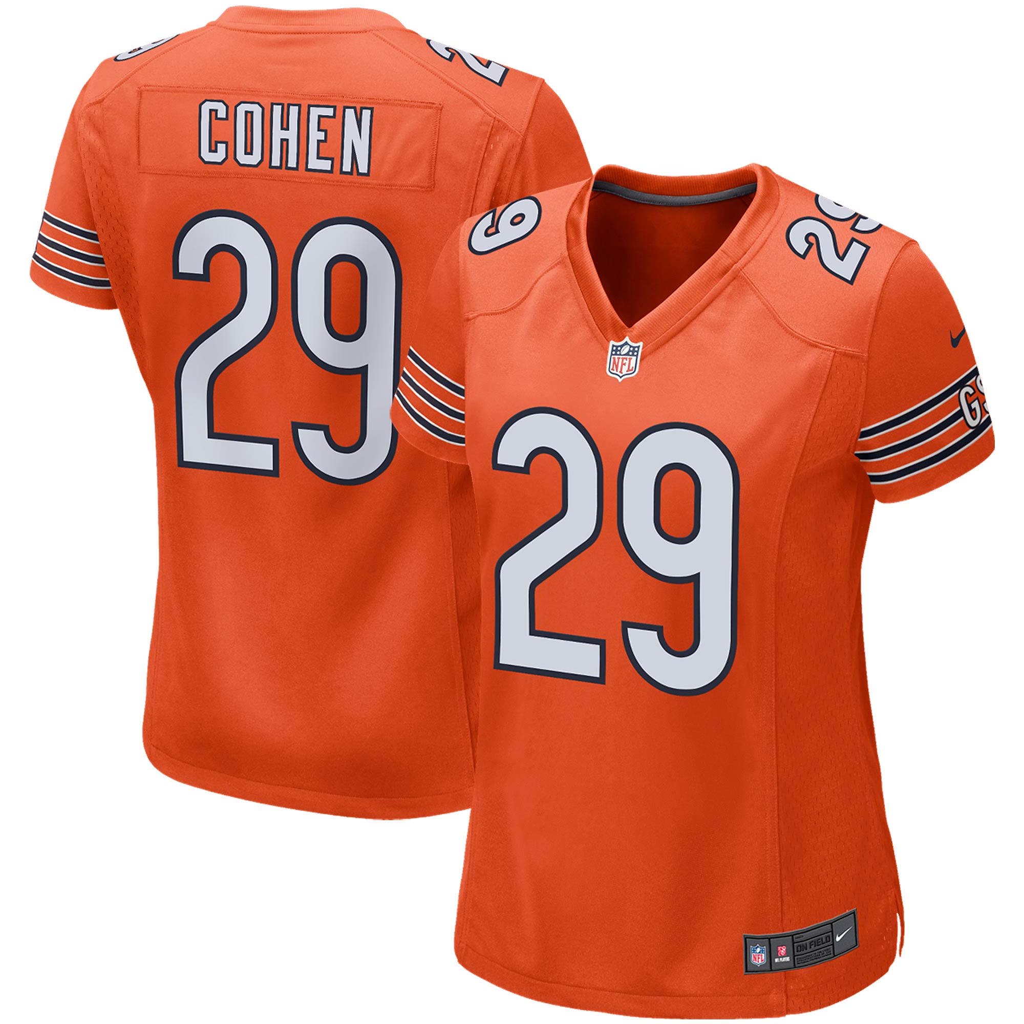 Tarik Cohen Chicago Bears Nike Women s Game Jersey   Orange