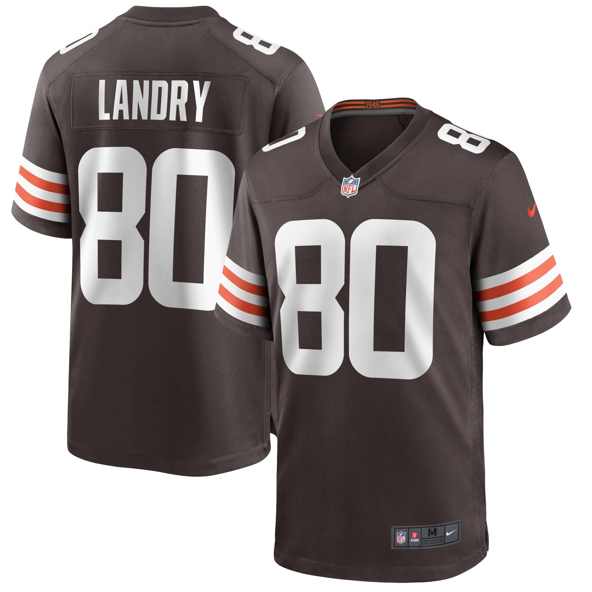 Men s Nike Jarvis Landry Brown Cleveland Browns Game Player Jersey