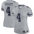 Dak Prescott Dallas Cowboys Nike Women s Inverted Legend Jersey   Gray