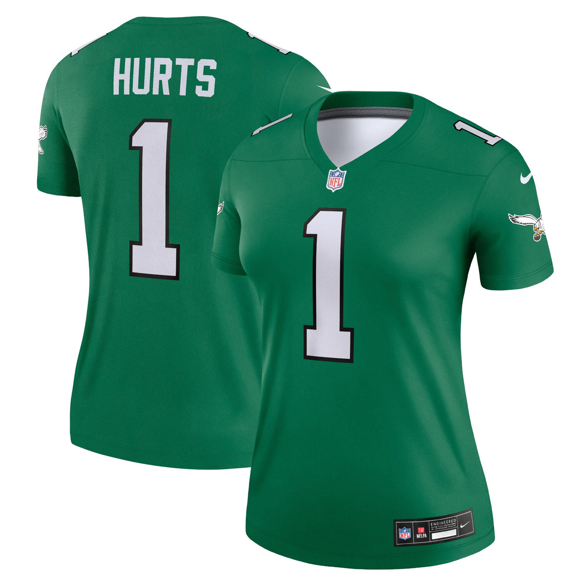 Jalen Hurts Philadelphia Eagles Nike Women s Alternate Legend Player Jersey   Kelly Green