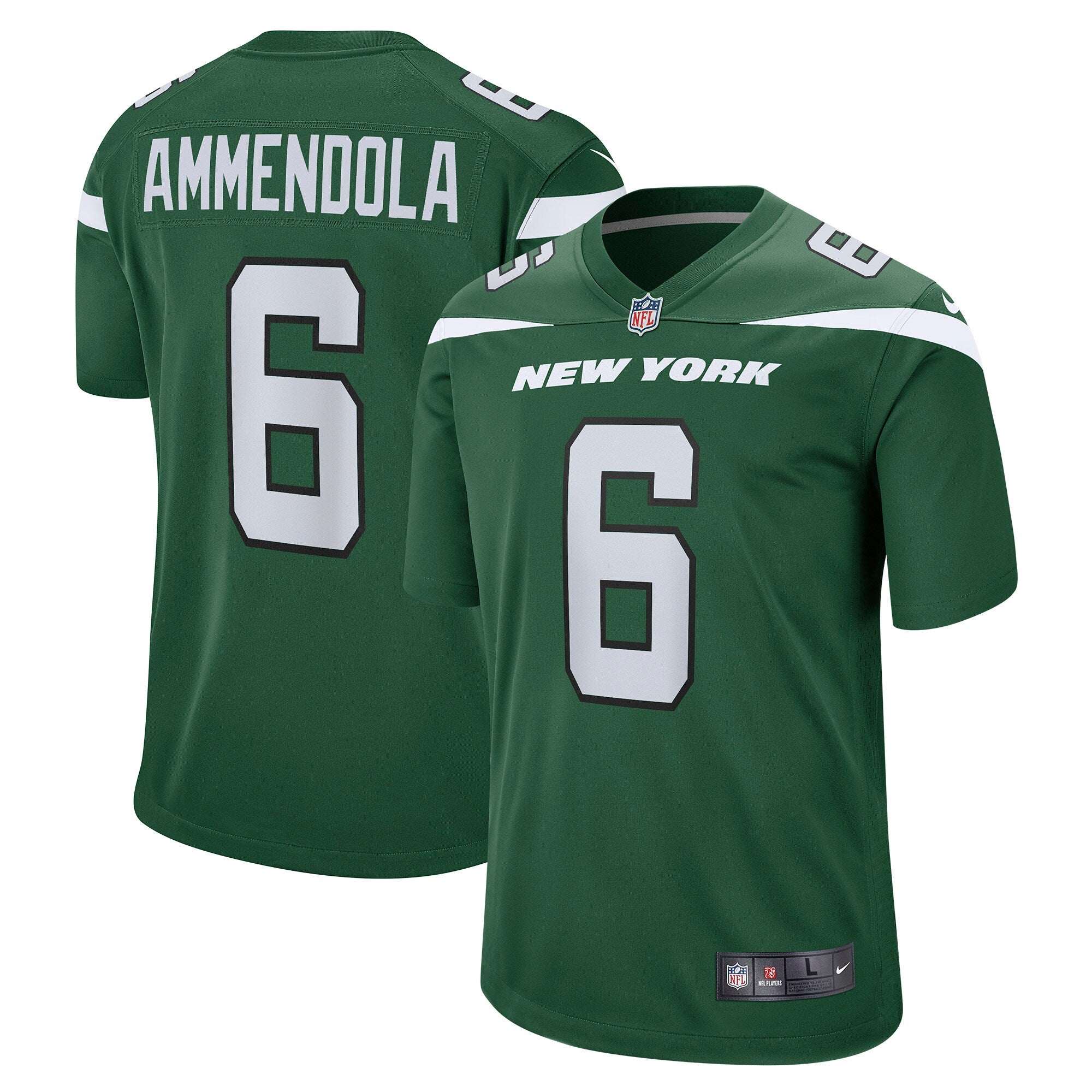 Matt Ammendola New York Jets Nike Game Jersey   Gotham Green