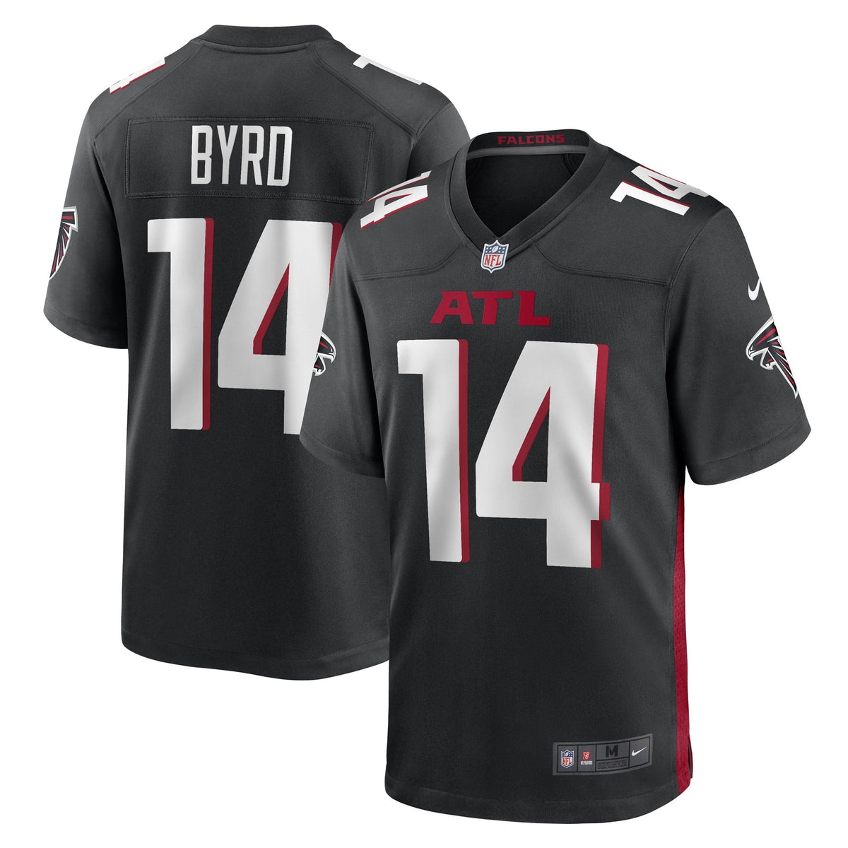 Men s Nike Damiere Byrd Black Atlanta Falcons Game Player Jersey