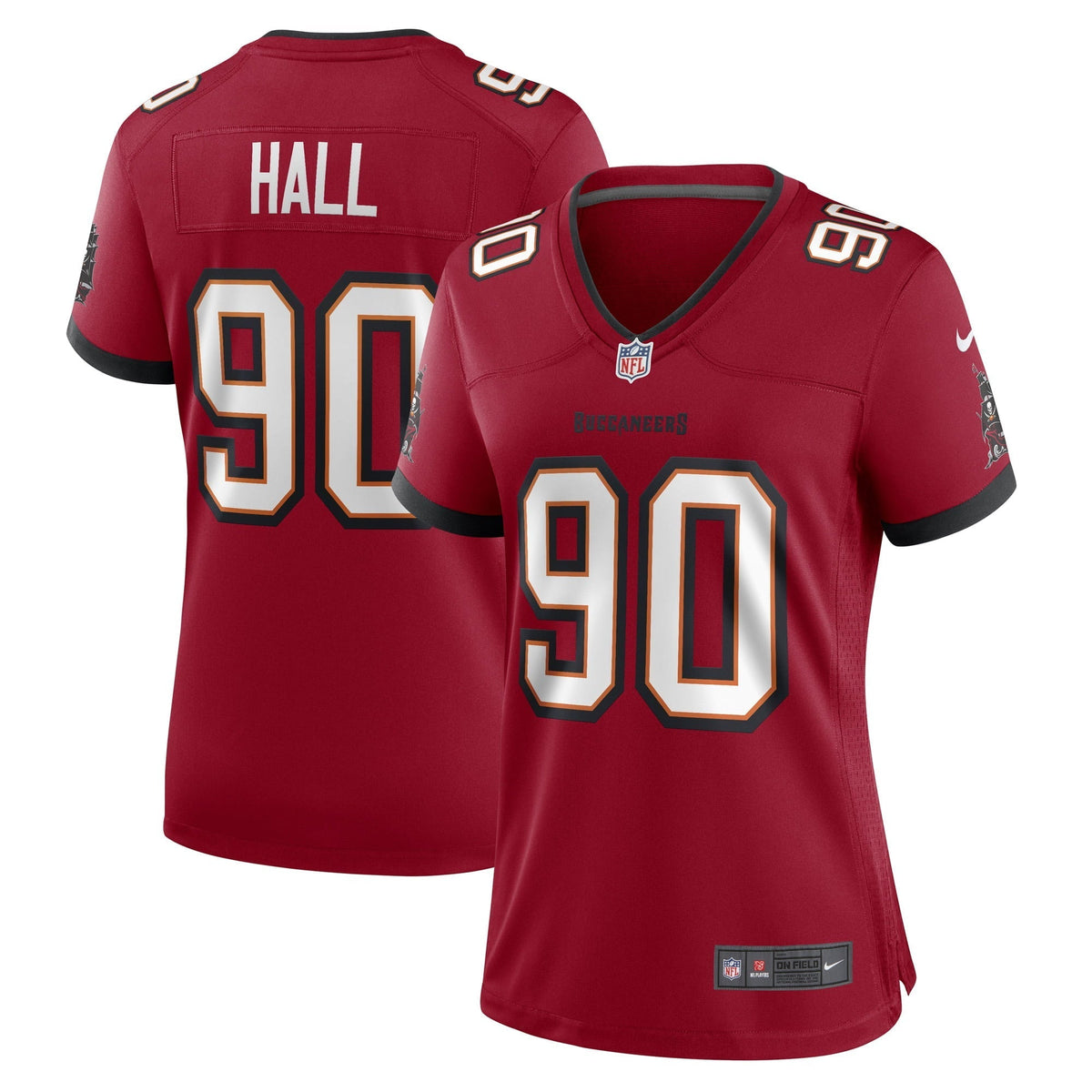 Women s Nike Logan Hall Red Tampa Bay Buccaneers Game Player Jersey