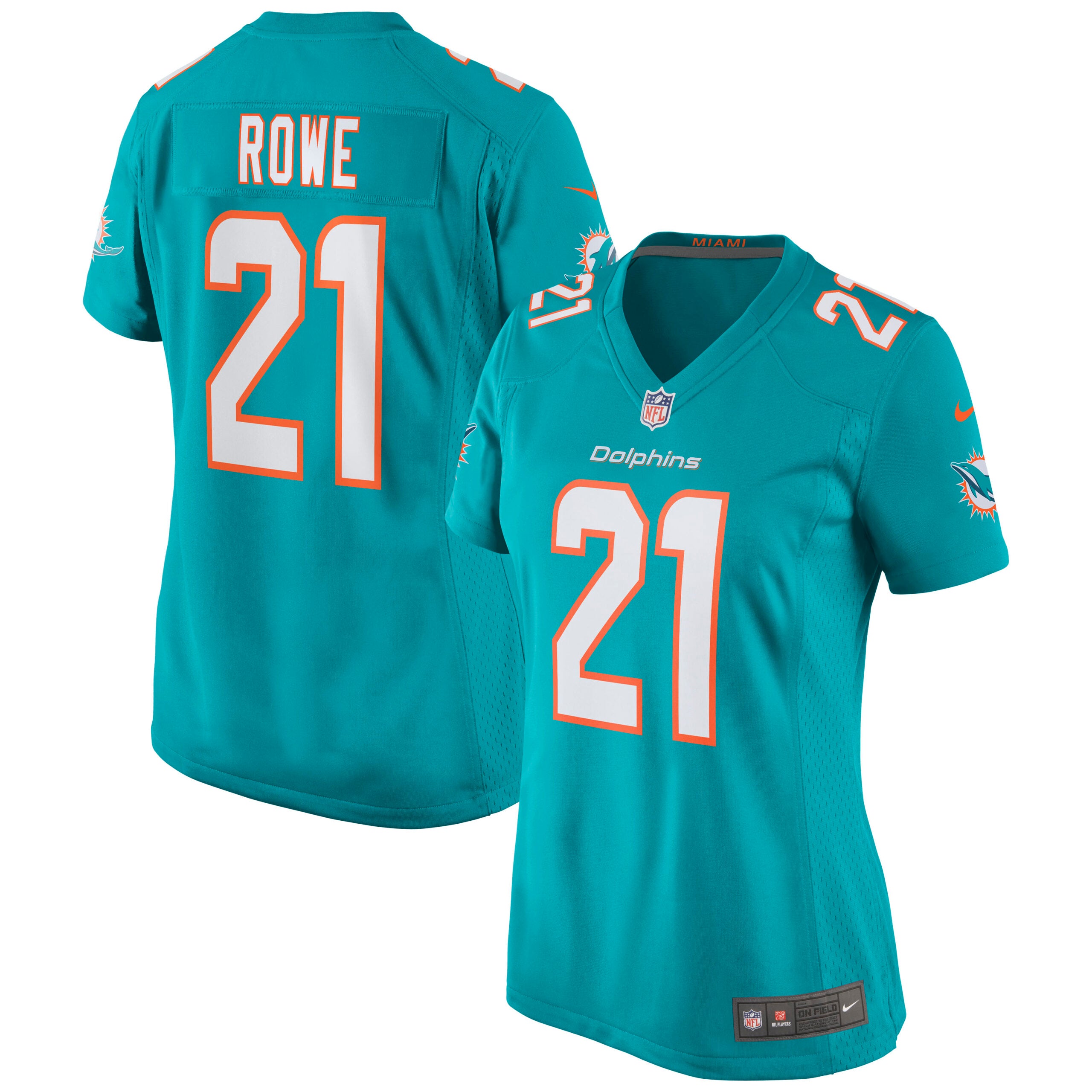 Eric Rowe Miami Dolphins Nike Women s Game Jersey   Aqua