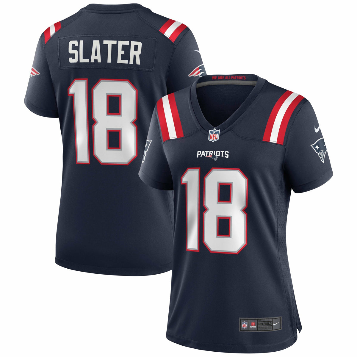Women s Nike Matthew Slater Navy New England Patriots Game Jersey