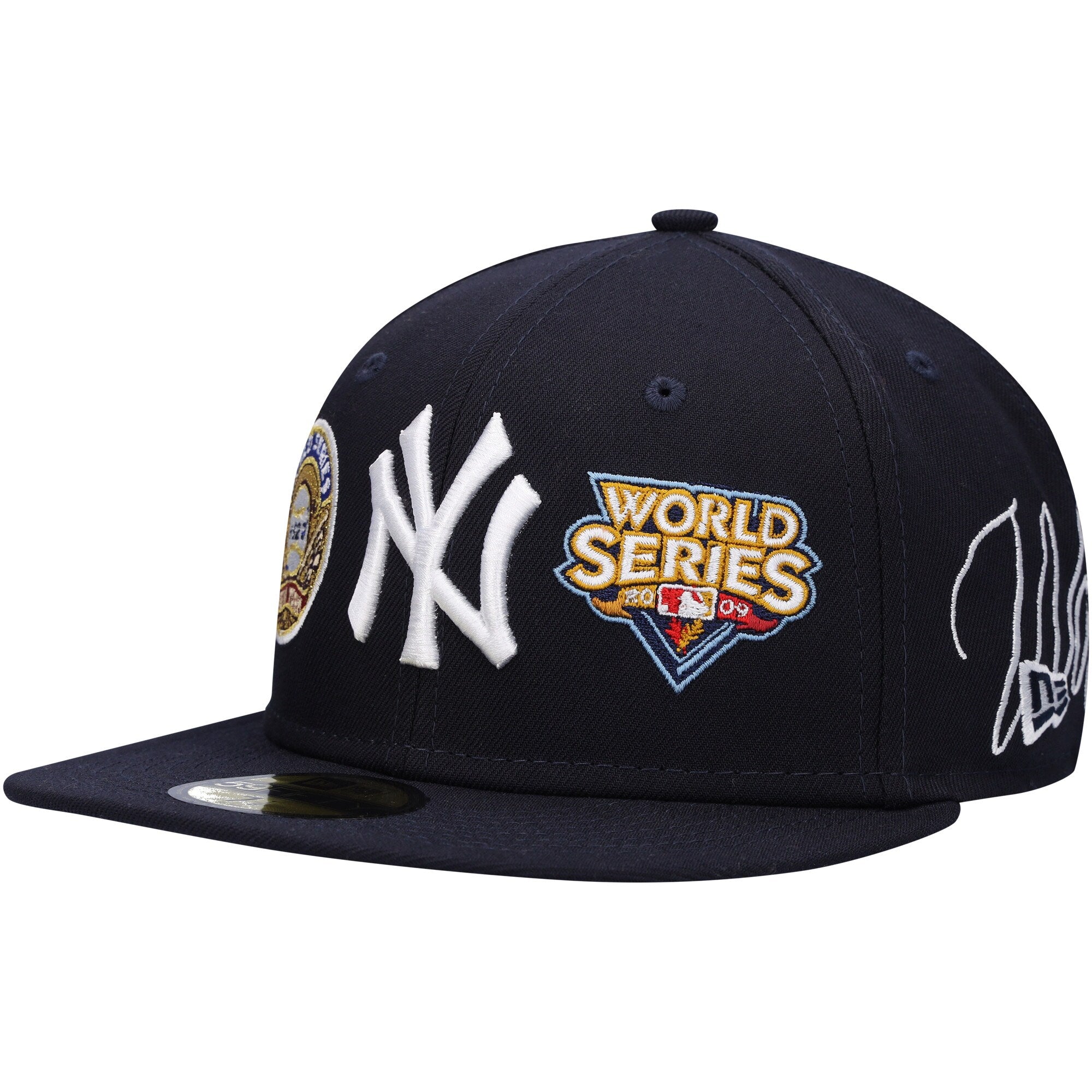 New York Yankees New Era Historic World Series Champions 59FIFTY Fitted Hat - Navy