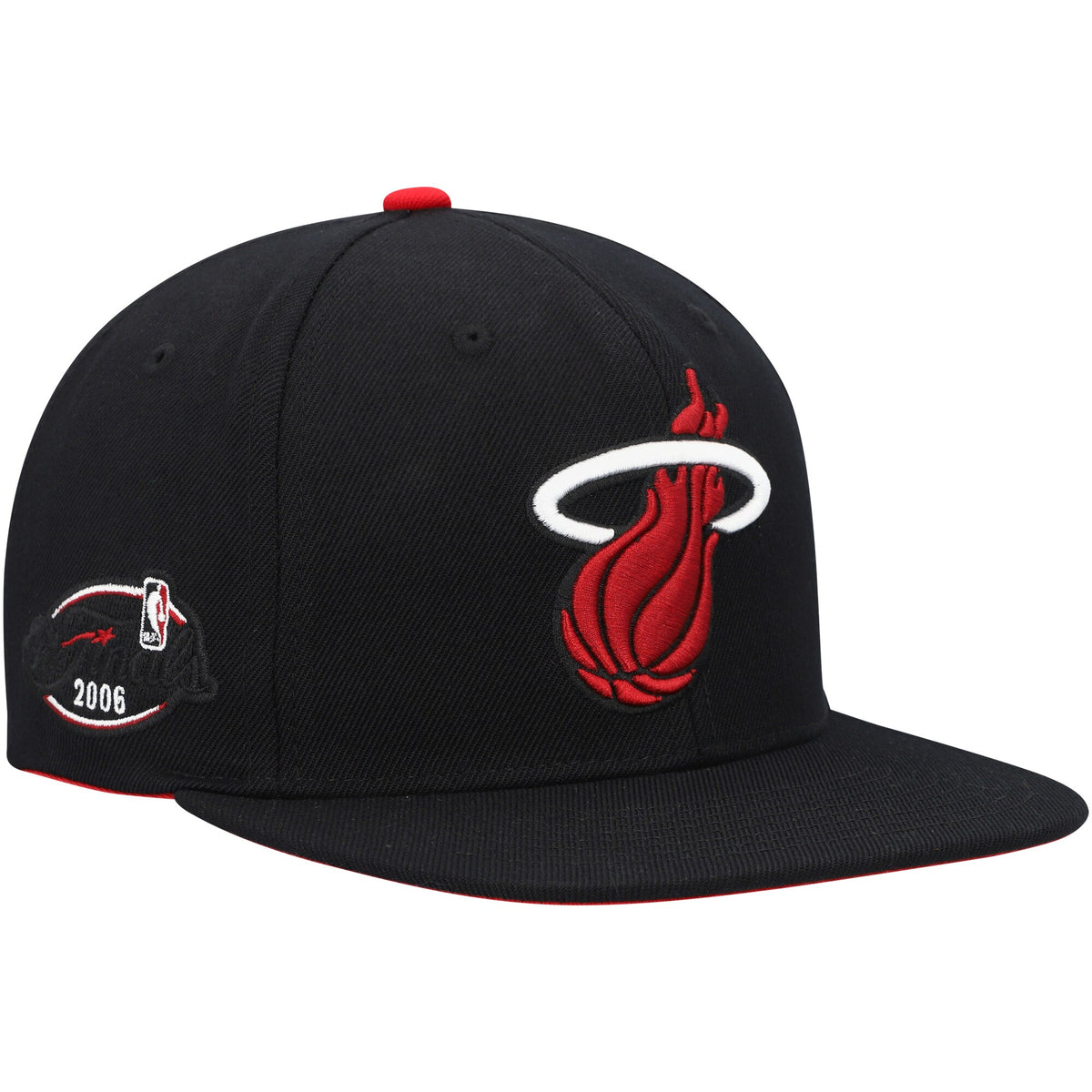 Miami Heat Mitchell & Ness 2006 NBA Finals Born & Bred Snapback Hat - Black
