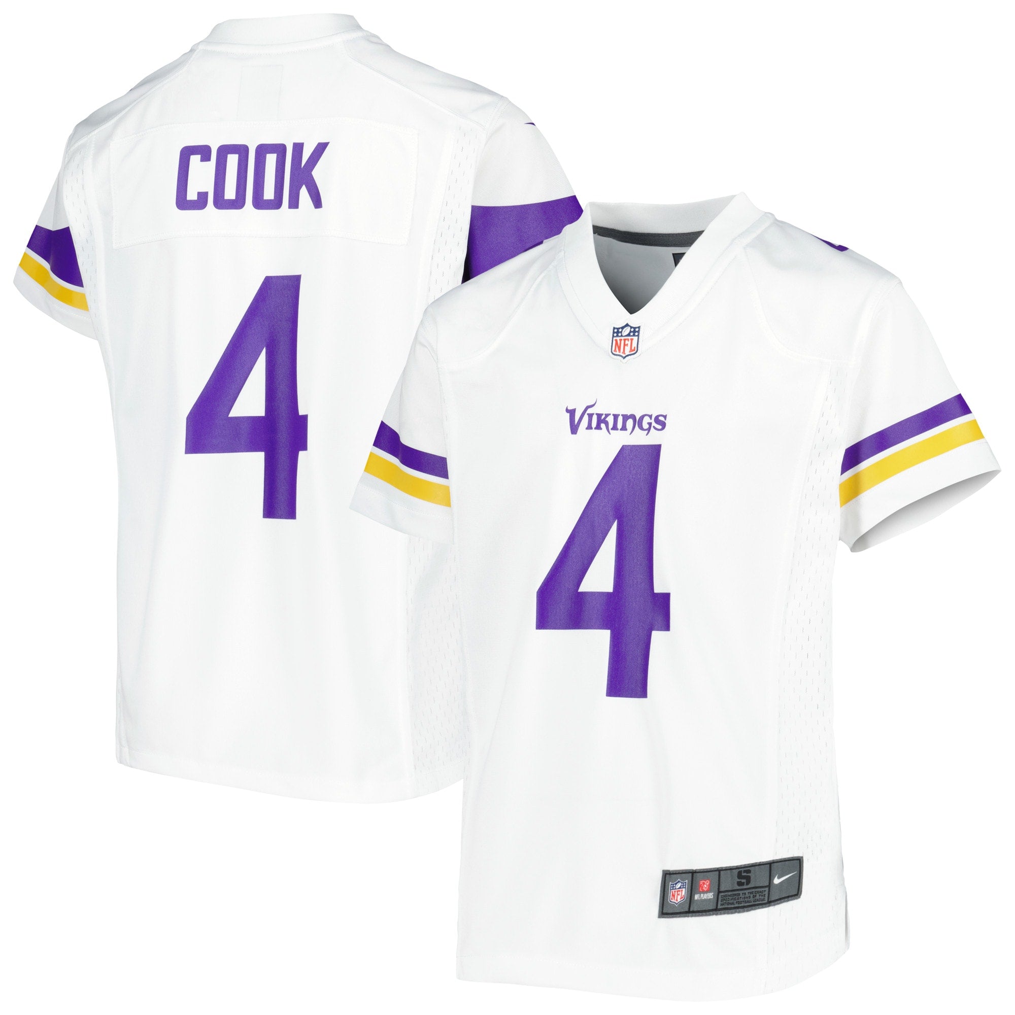 Dalvin Cook Minnesota Vikings Nike Youth Game Jersey   White