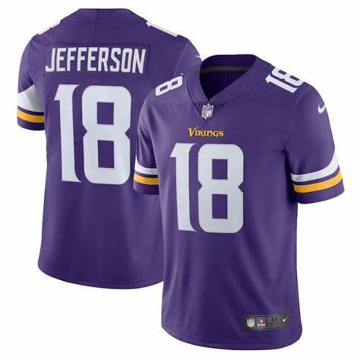 Youth Minnesota Vikings Justin Jefferson Vapor Jersey   Purple