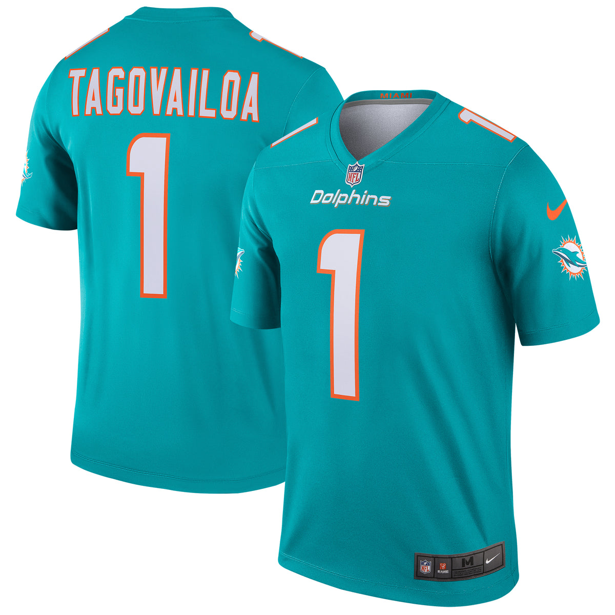 Tua Tagovailoa Miami Dolphins Nike Legend Jersey   Aqua
