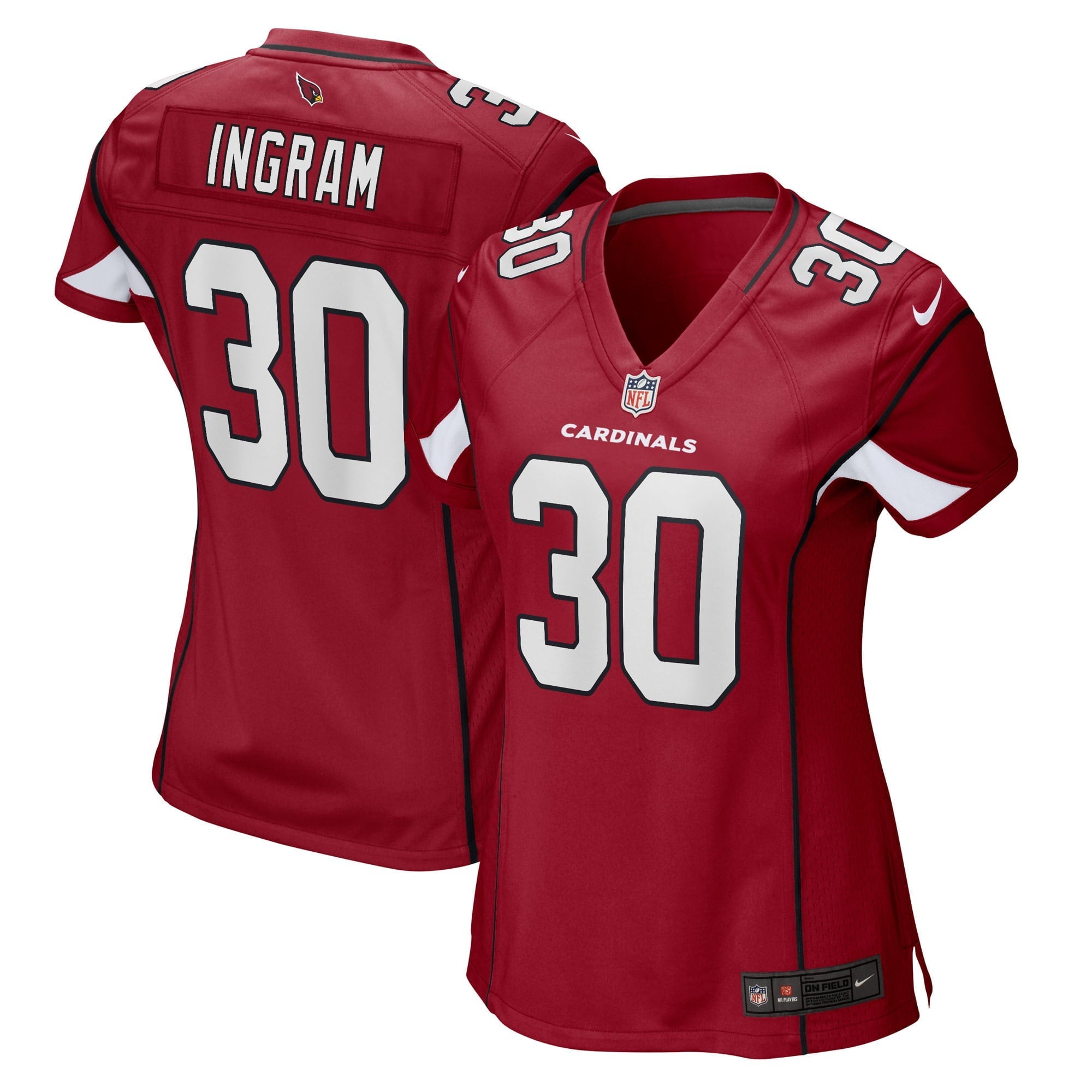 Women s Nike Keaontay Ingram Cardinal Arizona Cardinals Game Player Jersey