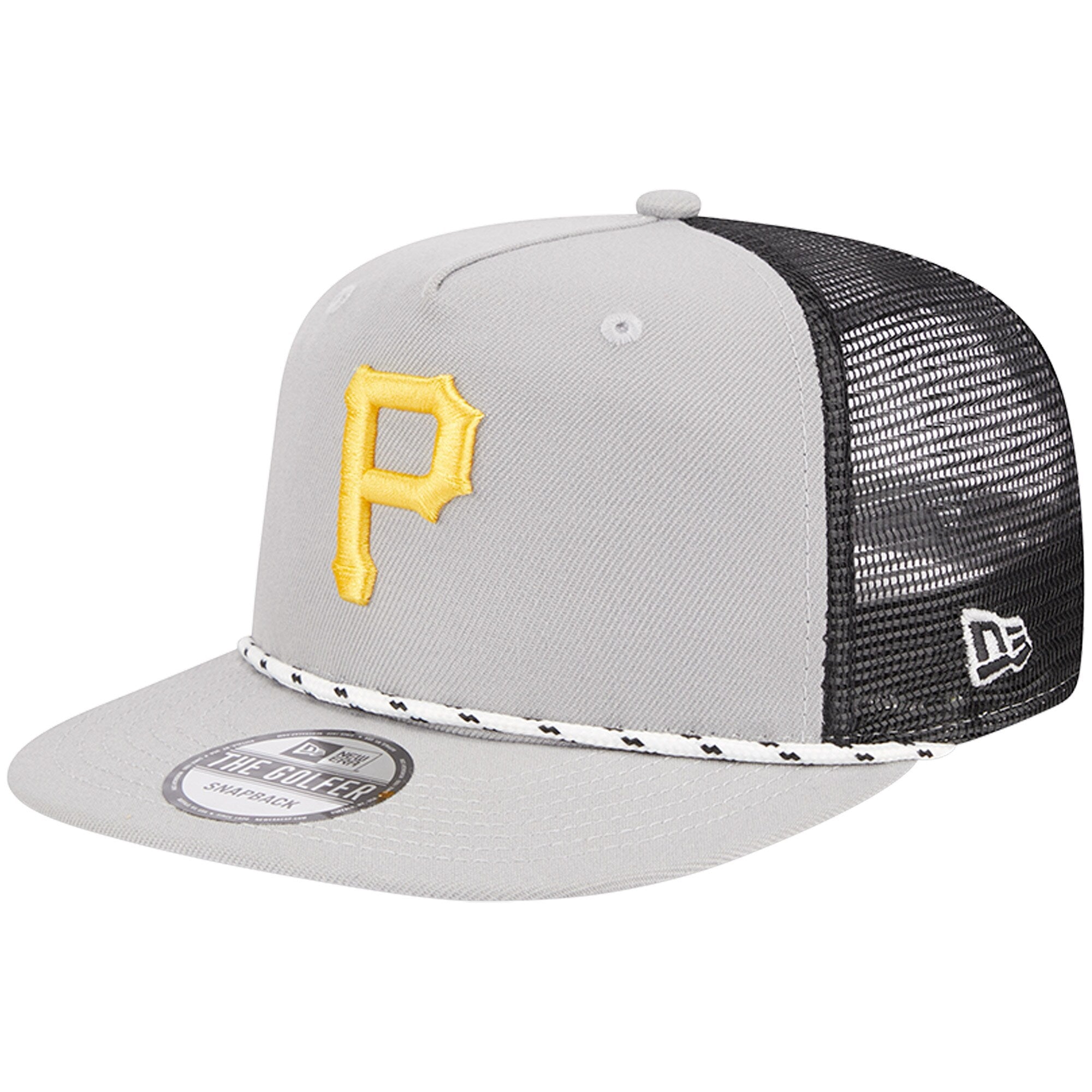 Pittsburgh Pirates New Era Golfer Green Undervisor 9FIFTY Snapback Hat - Gray