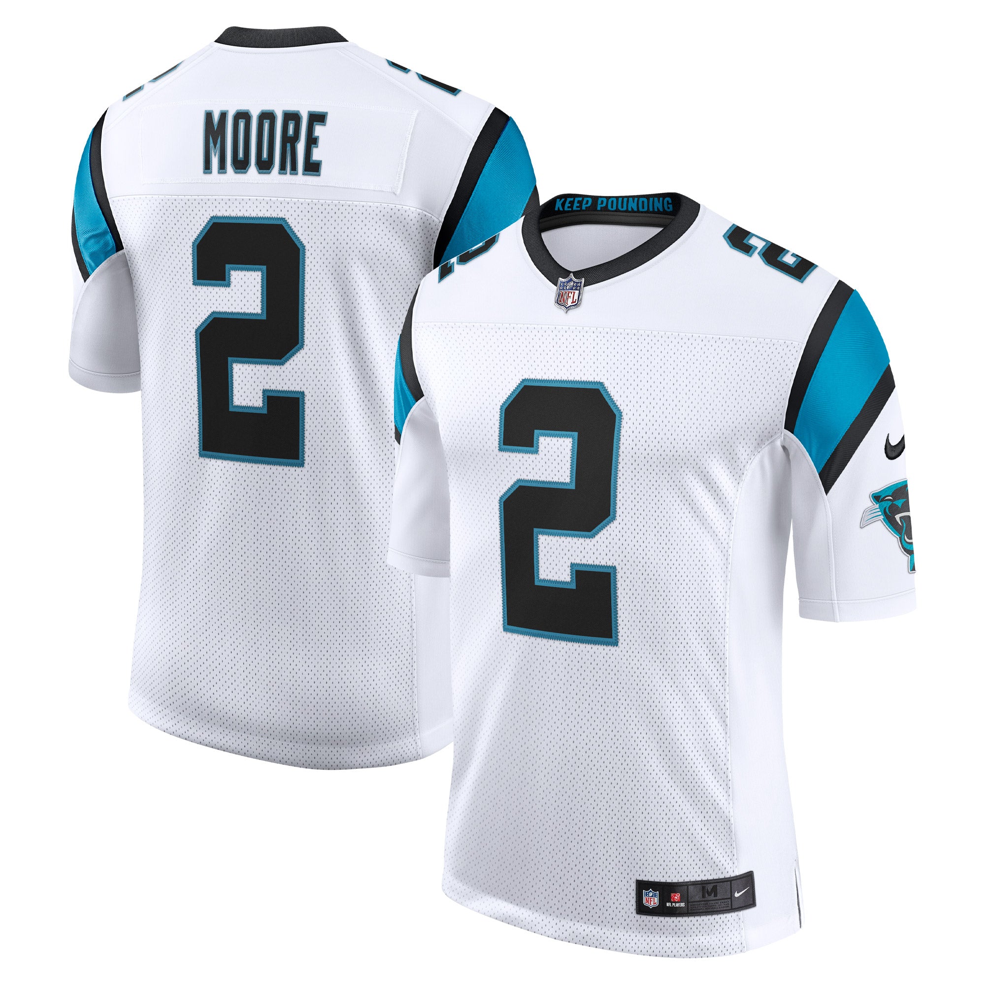 D.J. Moore Carolina Panthers Nike Vapor Limited Jersey   White