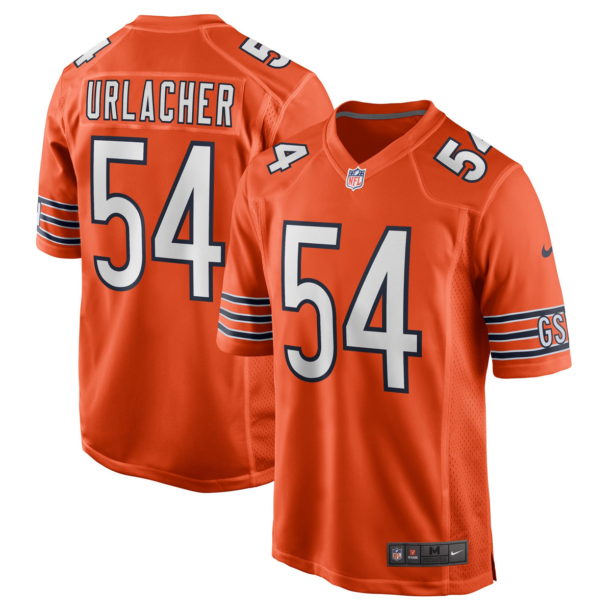 Brian Urlacher Chicago Bears Nike Retired Player Jersey   Orange