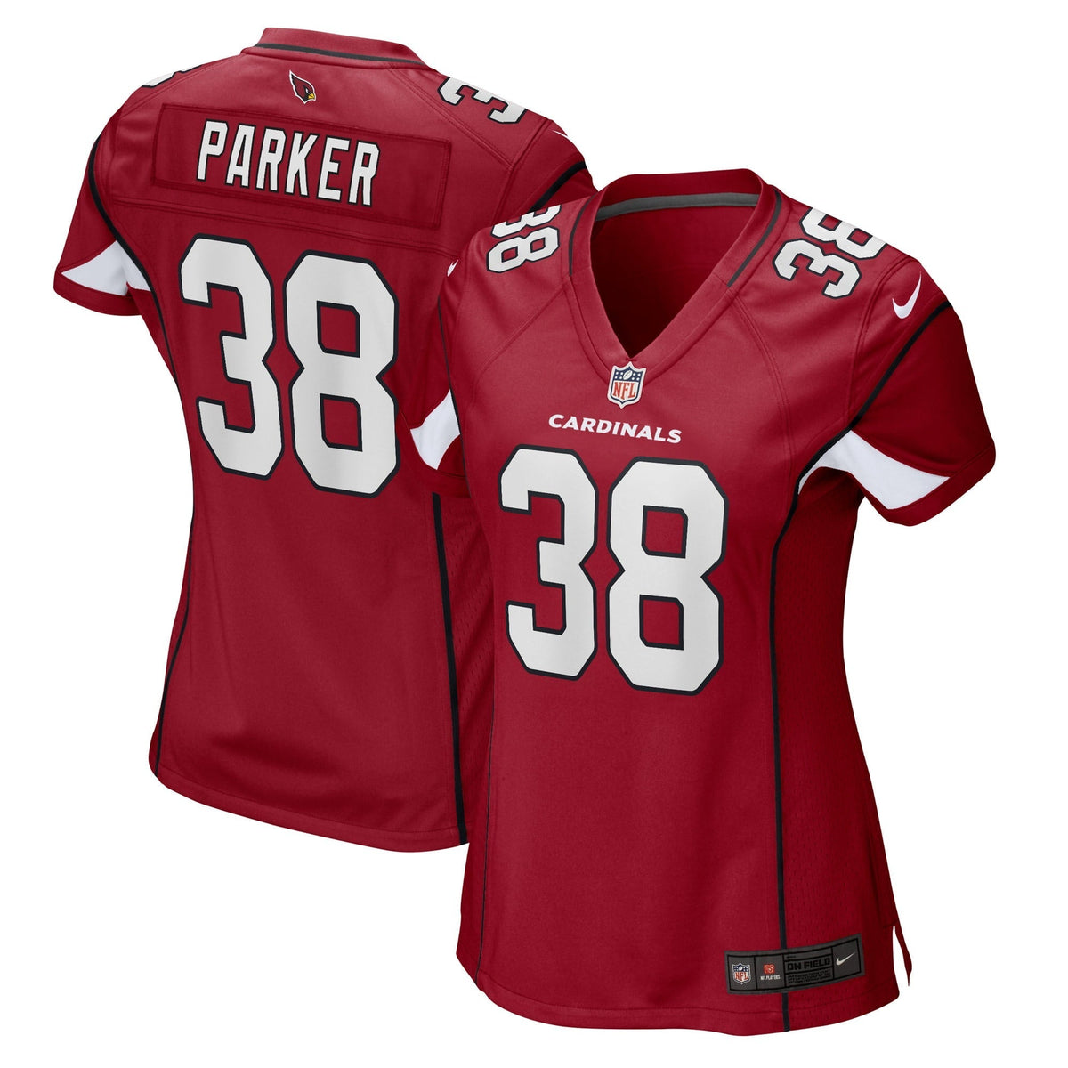 Women s Nike Steven Parker Cardinal Arizona Cardinals Game Player Jersey