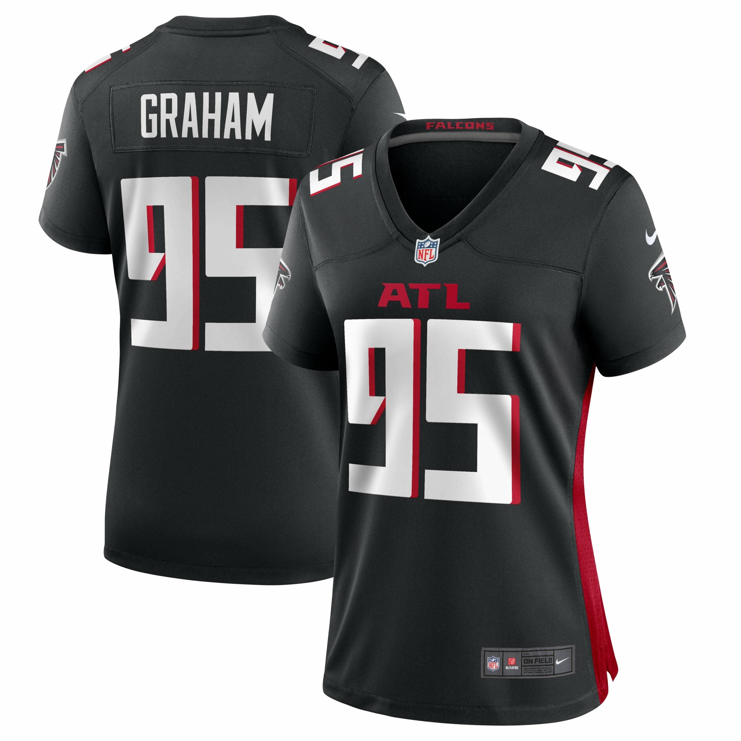 Women s Nike Ta Quon Graham Black Atlanta Falcons Game Jersey
