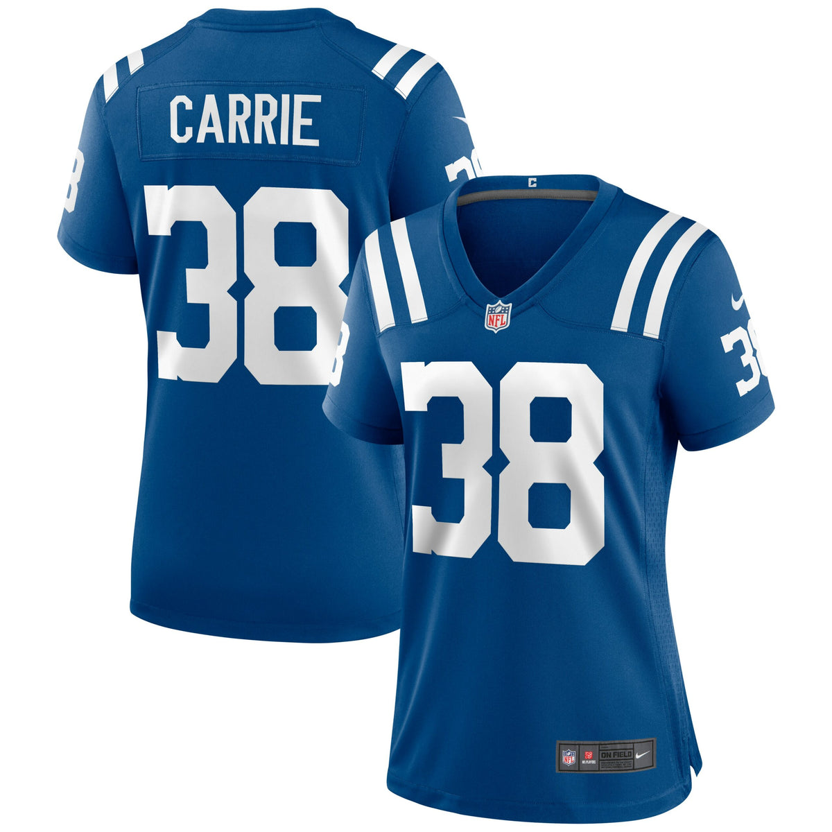T.J. Carrie Indianapolis Colts Nike Women s Game Jersey   Royal