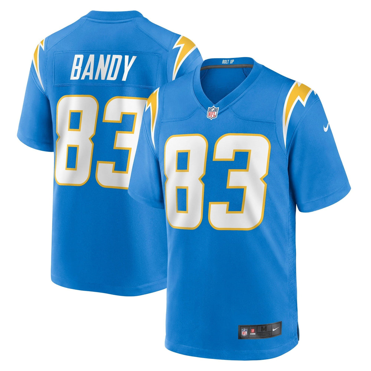 Men s Nike Michael Bandy Powder Blue Los Angeles Chargers Player Game Jersey