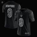 Men s Nike Matthew Stafford Black Los Angeles Rams RFLCTV Limited Jersey