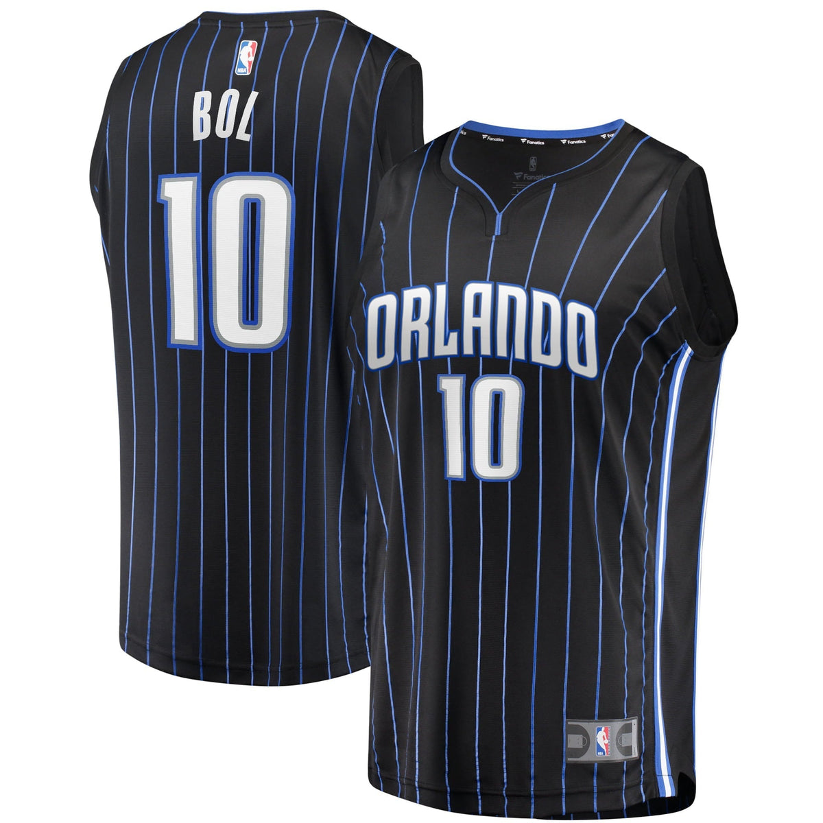 Men's Fanatics Branded Bol Bol Black Orlando Magic 2021/22 Fast Break Replica Jersey - Icon Edition