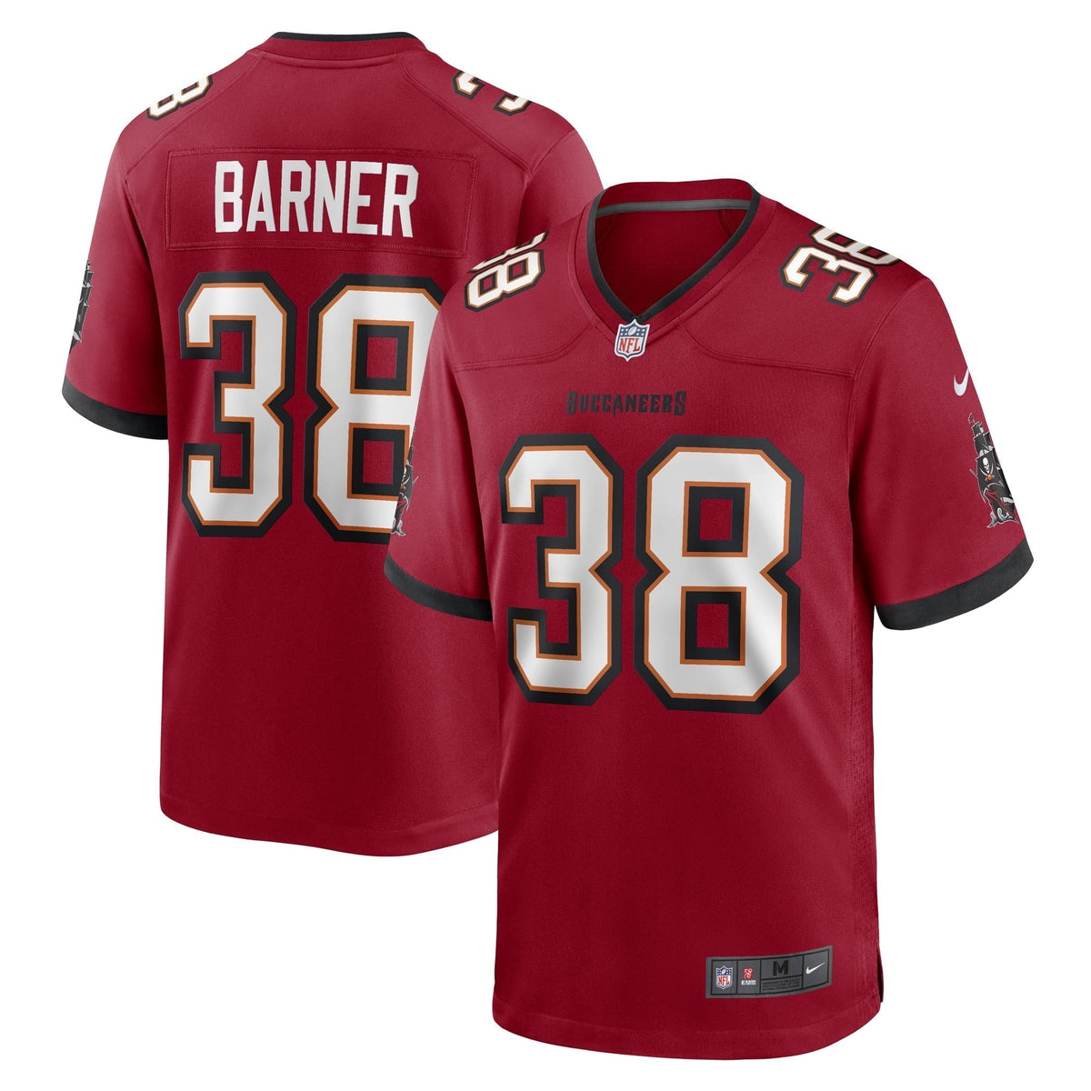 Men s Nike Kenjon Barner Red Tampa Bay Buccaneers Game Player Jersey
