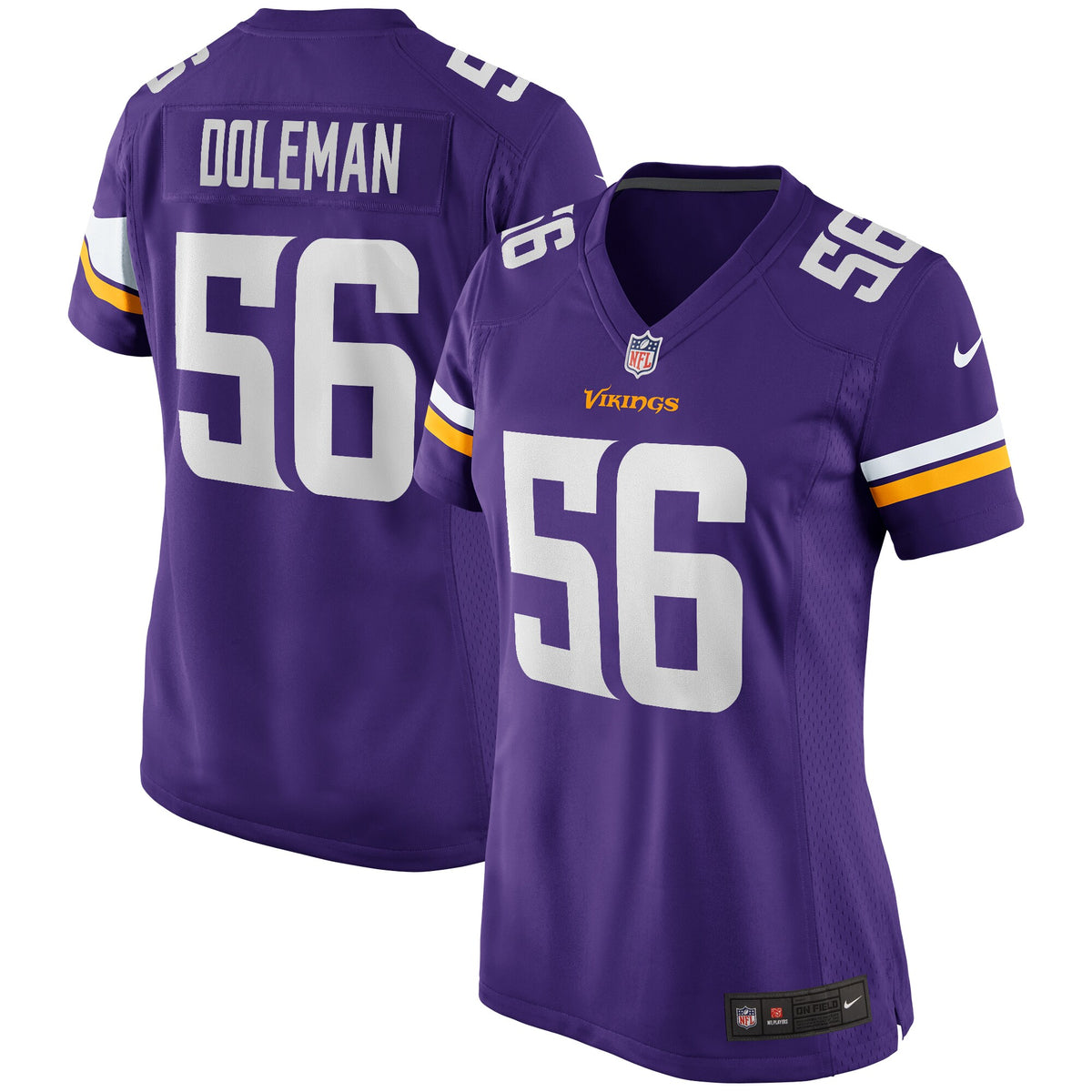 Chris Doleman Minnesota Vikings Nike Women s Game Retired Player Jersey   Purple