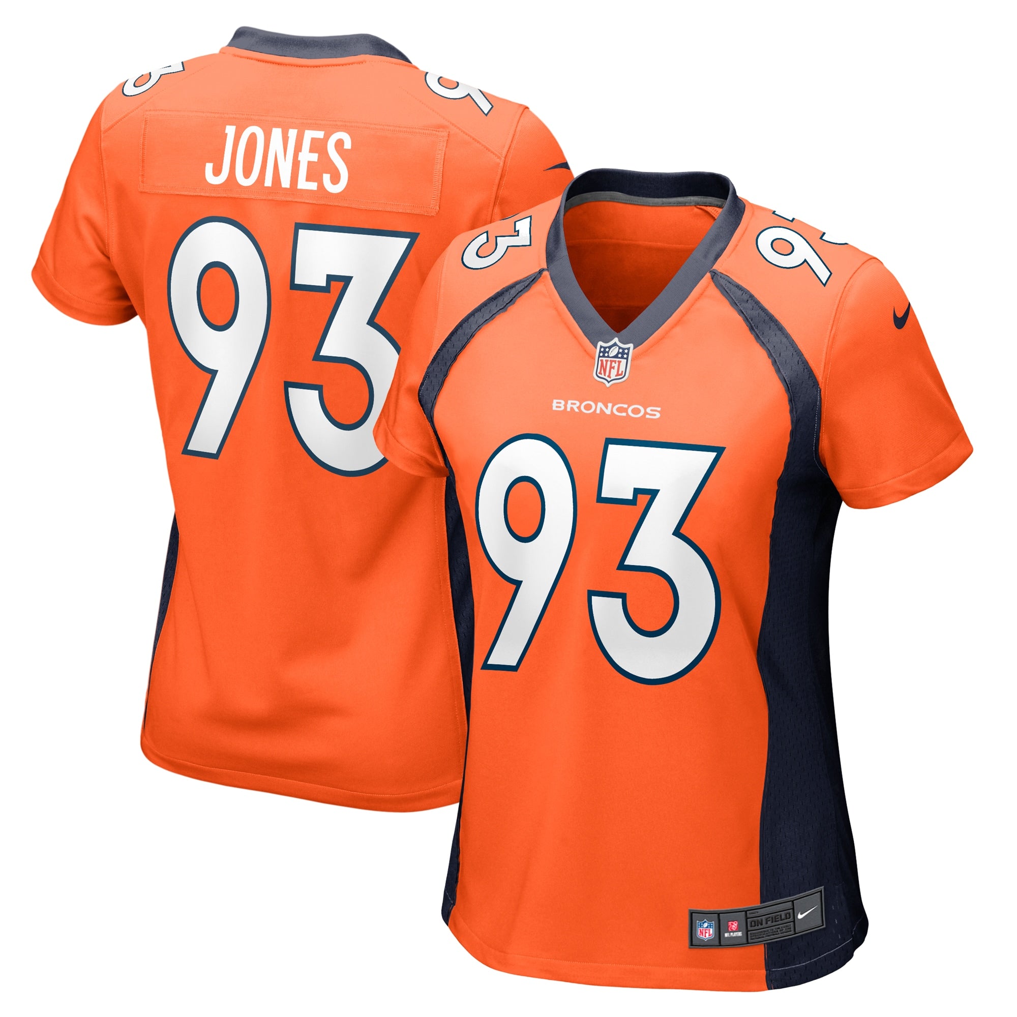 Troy Jones Denver Broncos Nike Women s Game Jersey   Orange
