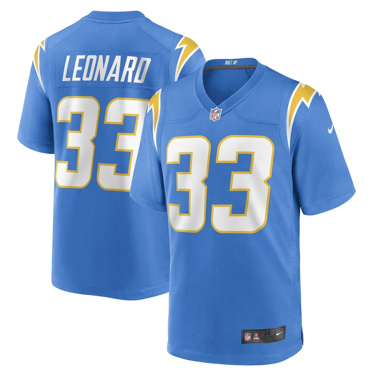 Men s Nike Deane Leonard Powder Blue Los Angeles Chargers Game Player Jersey