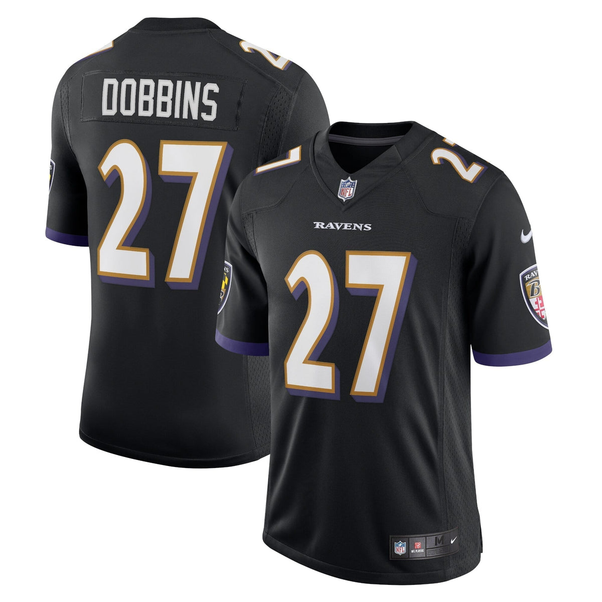 Men s Nike J.K. Dobbins Black Baltimore Ravens Vapor Limited Jersey