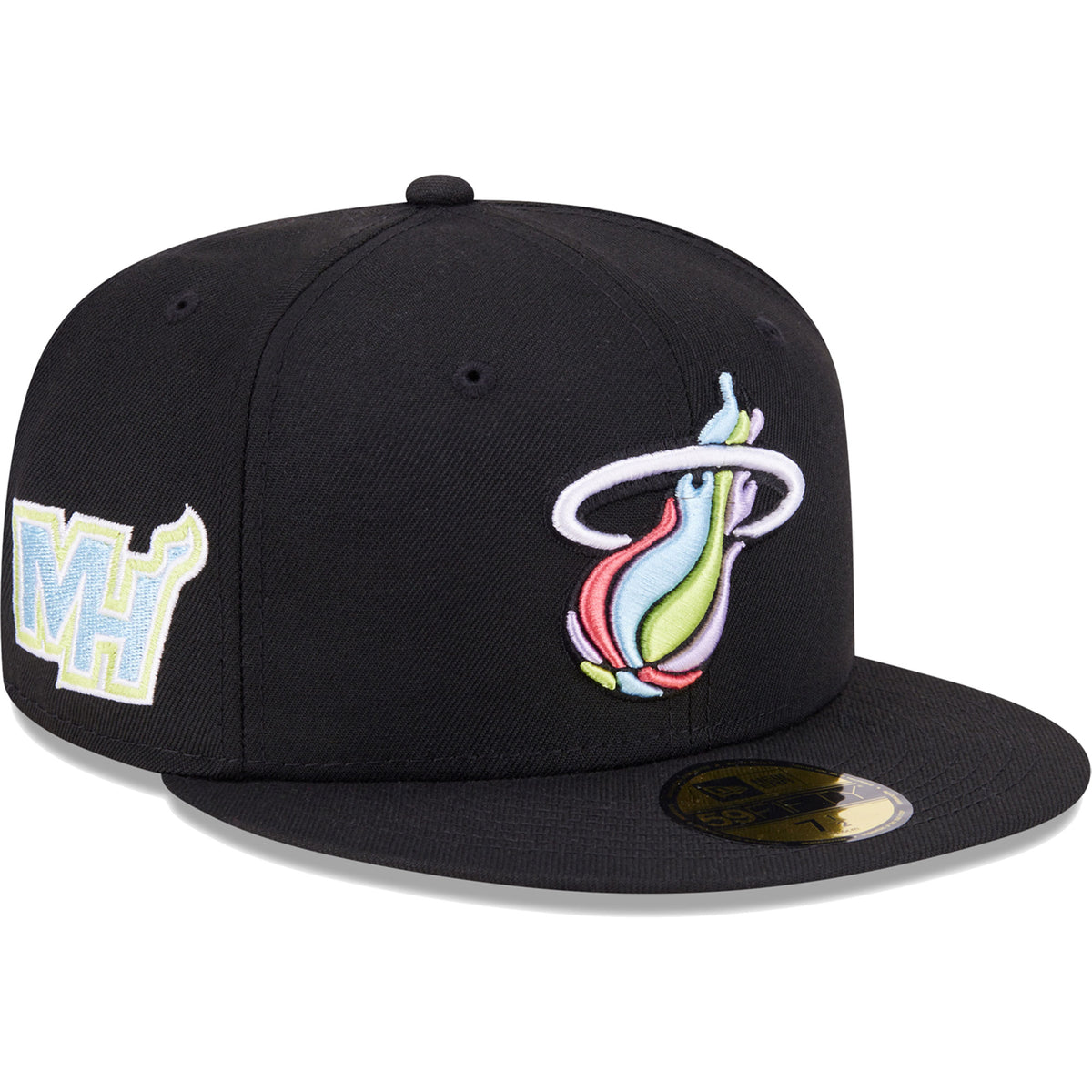 Miami Heat New Era Color Pack 59FIFTY Fitted Hat - Black