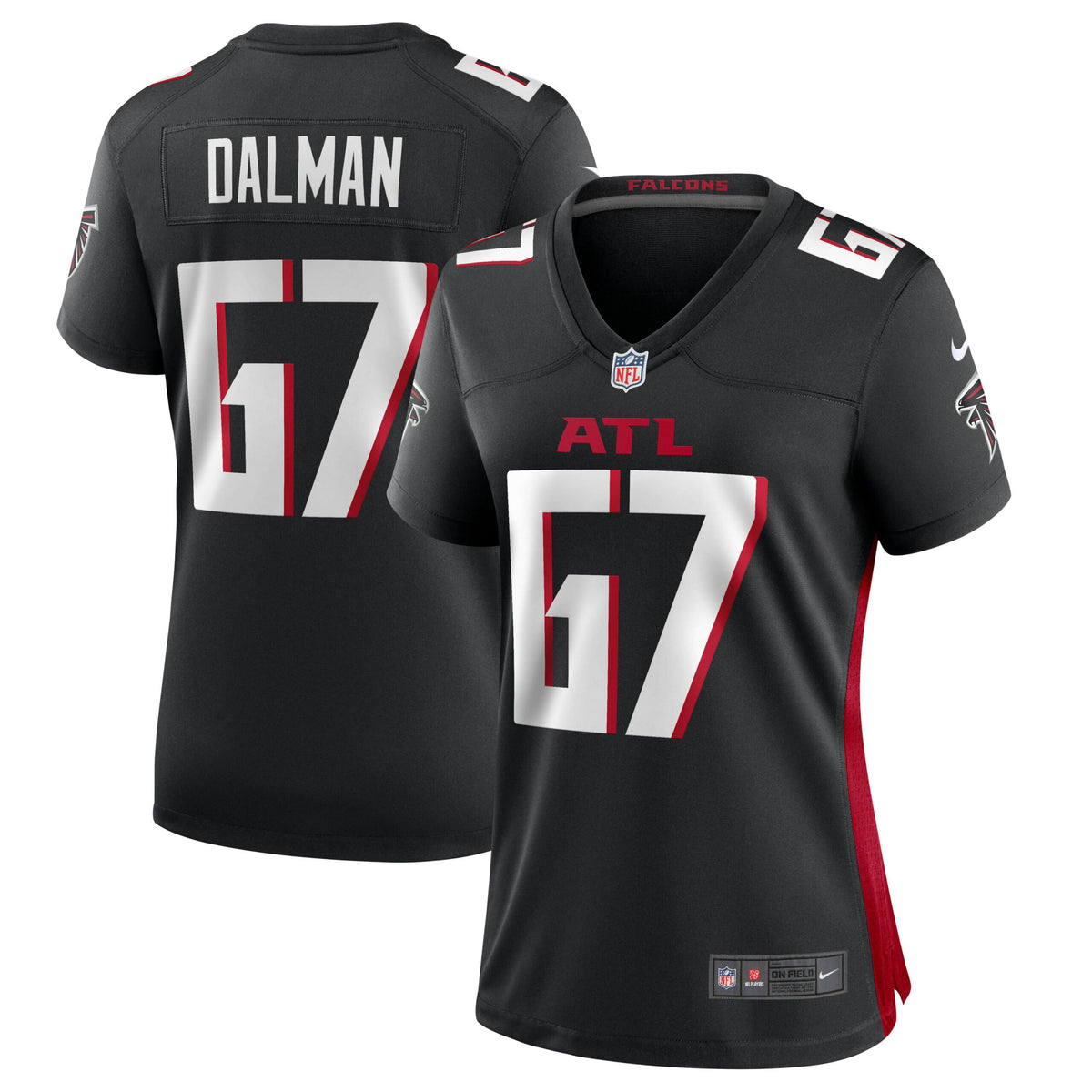 Drew Dalman Atlanta Falcons Nike Women s Game Jersey   Black