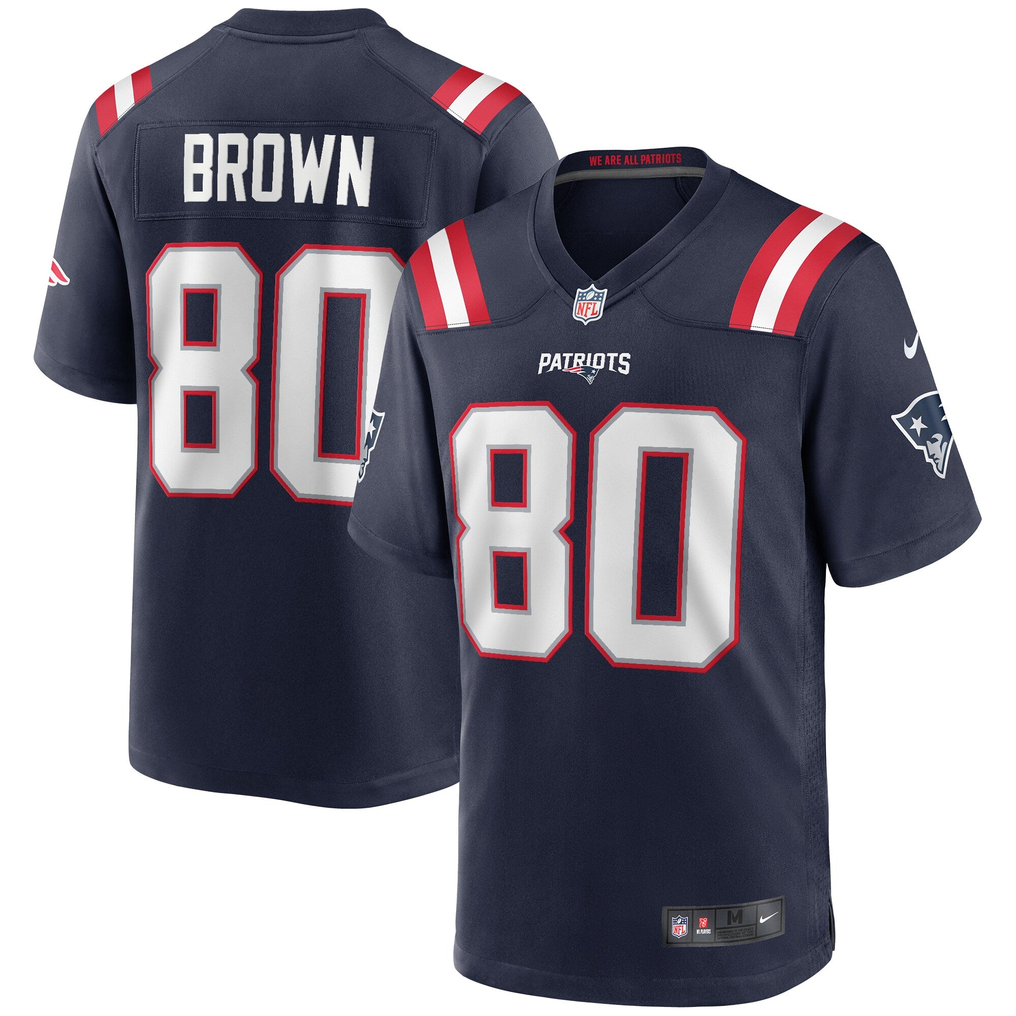 Troy Brown New England Patriots Nike Game Retired Player Jersey   Navy