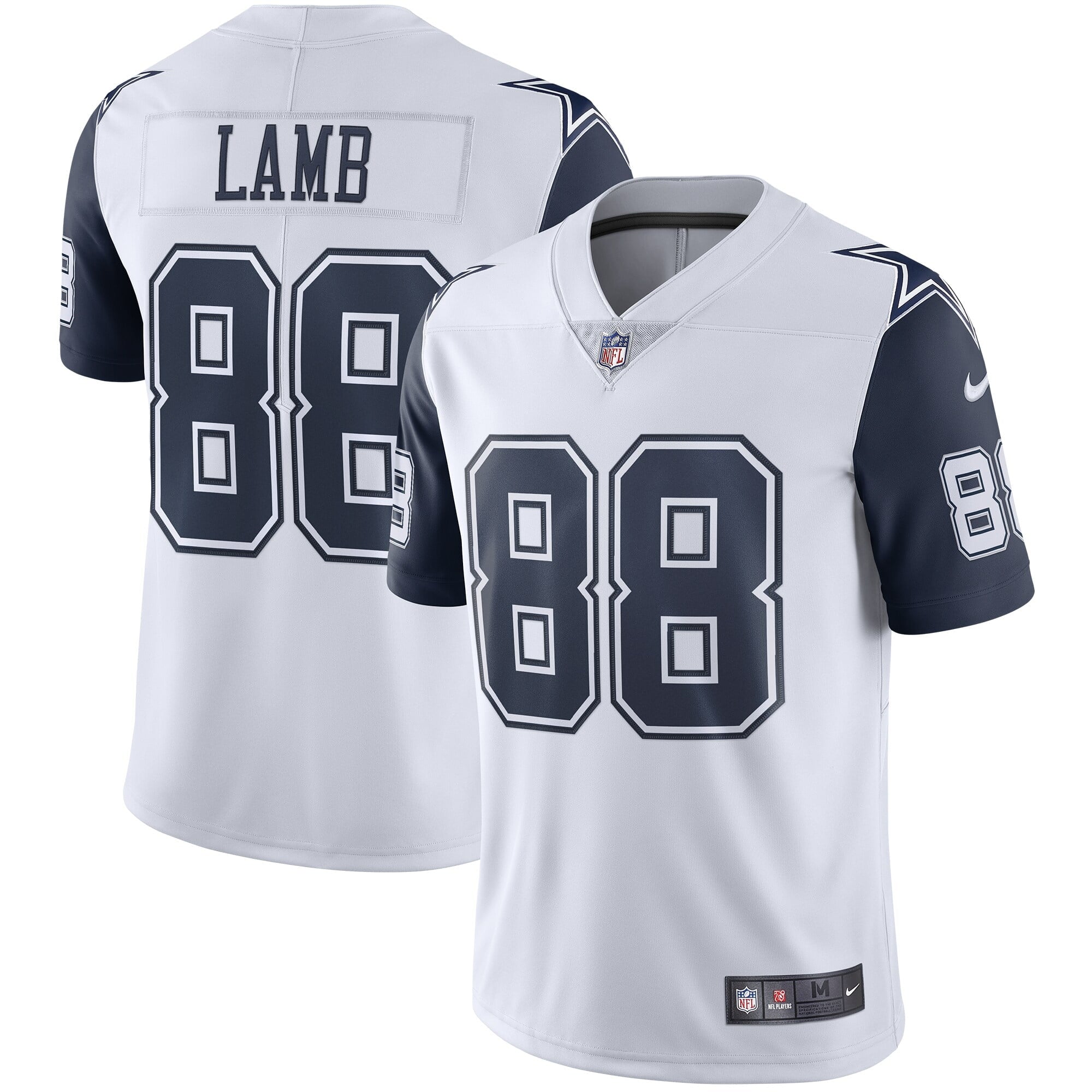 Men s Nike CeeDee Lamb White Dallas Cowboys 2nd Alternate Vapor Limited Jersey