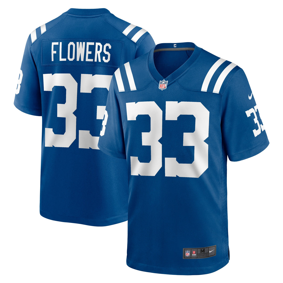 Dallis Flowers Indianapolis Colts Nike Game Player Jersey   Royal