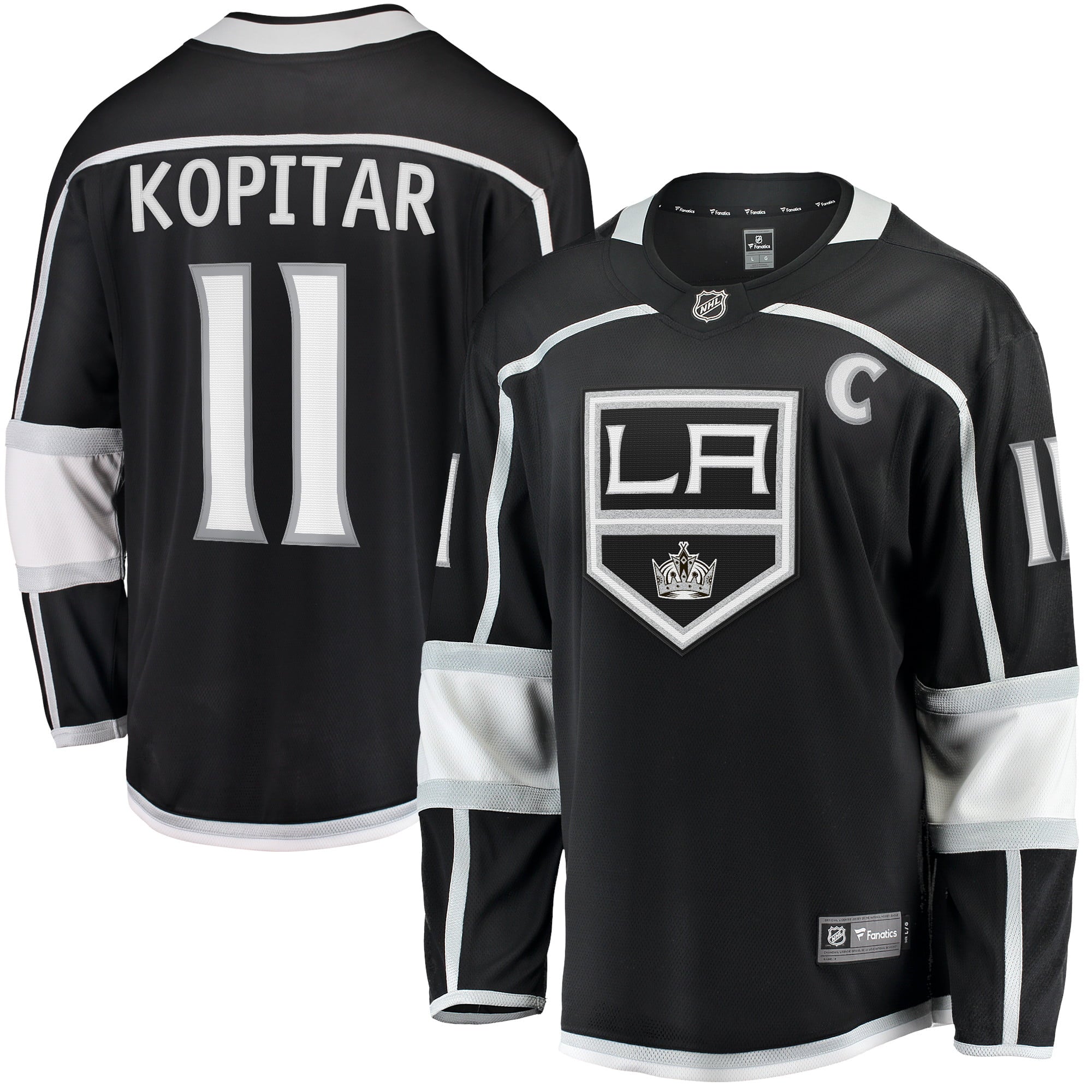 Men's Fanatics Branded Anze Kopitar Black Los Angeles Kings Home Premier Breakaway Player Jersey
