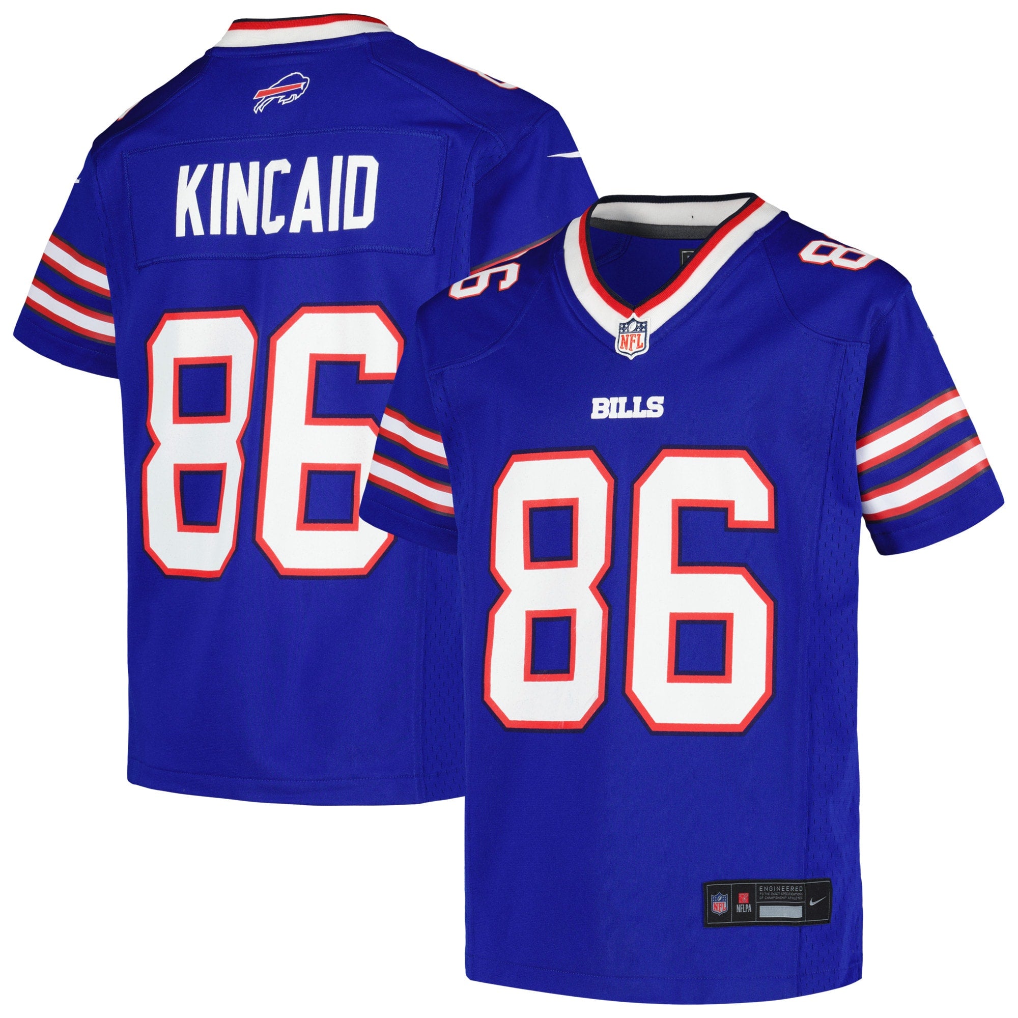 Dalton Kincaid Buffalo Bills Nike Youth Game Jersey   Royal