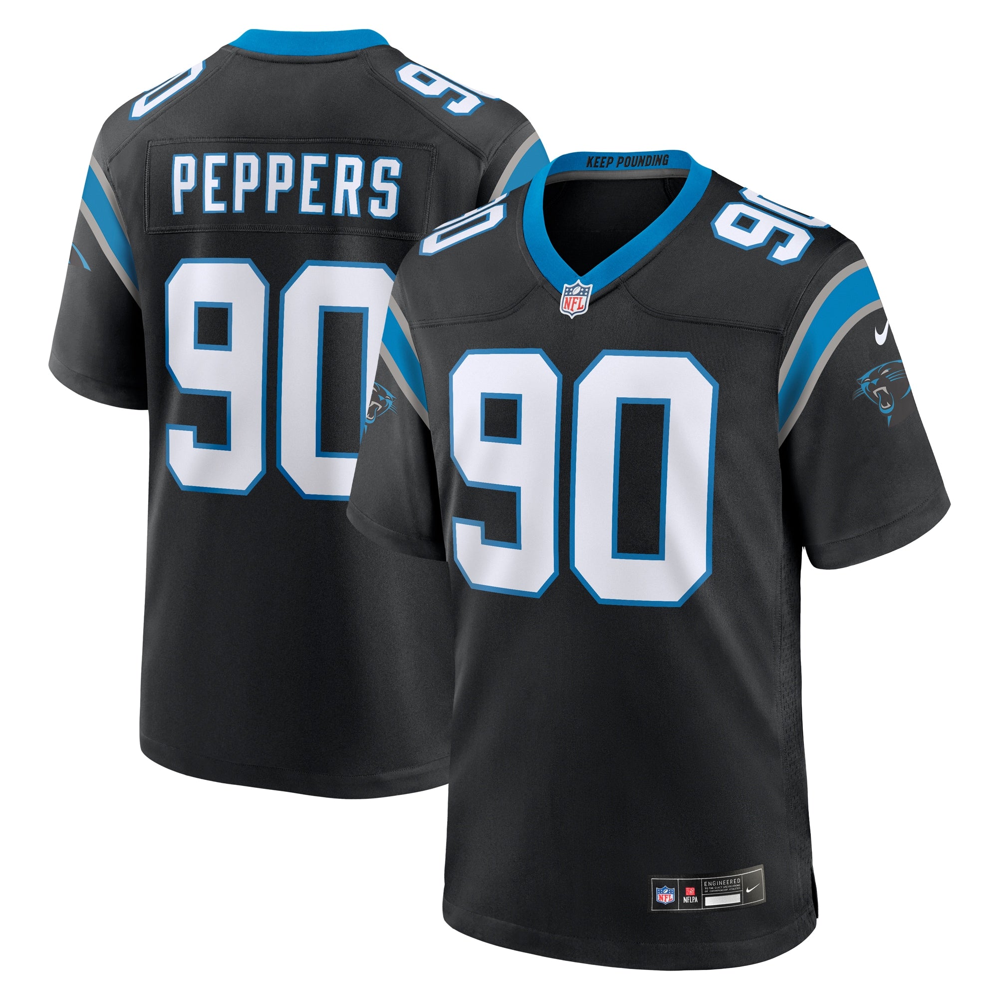 Julius Peppers Carolina Panthers Nike Retired Player Game Jersey   Black
