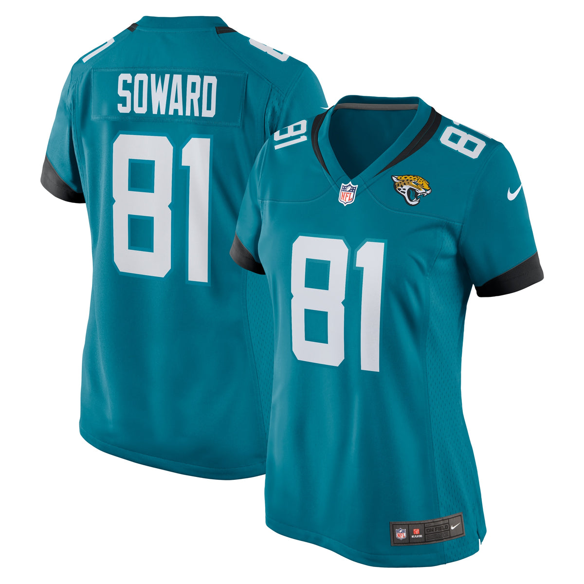 R. Jay Soward Jacksonville Jaguars Nike Women s Retired Player Team Game Jersey   Teal