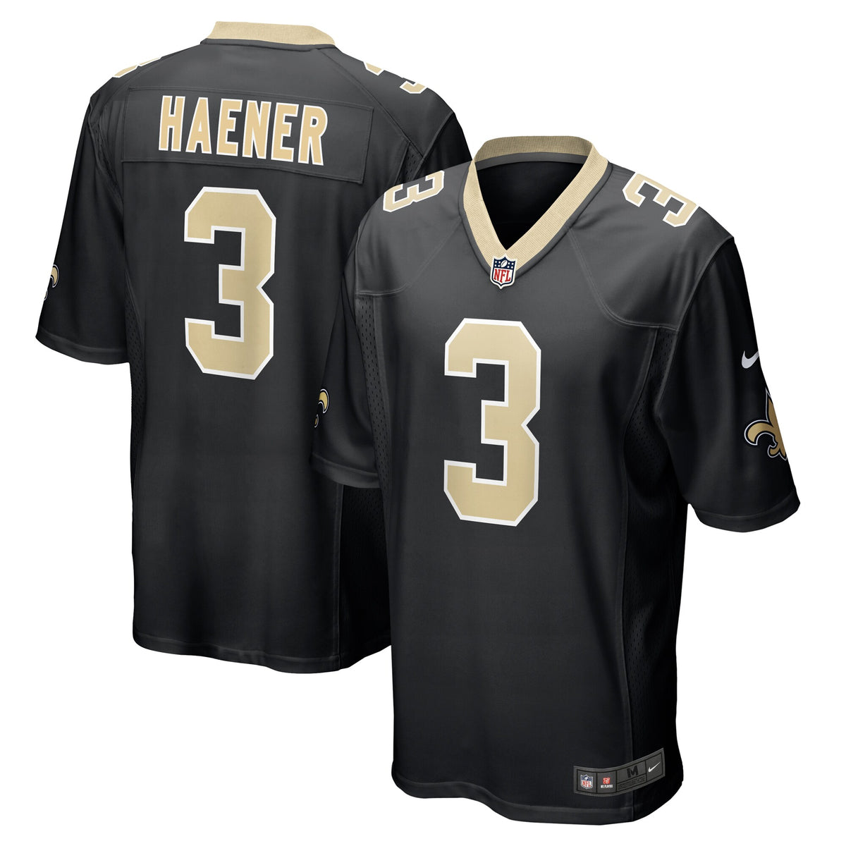 Jake Haener New Orleans Saints Nike Team Game Jersey    Black