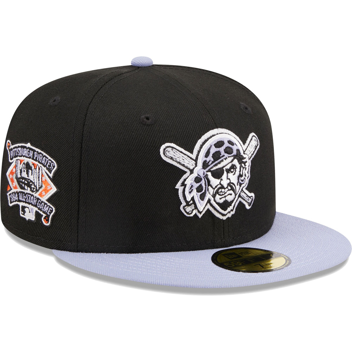 Pittsburgh Pirates New Era Side Patch 59FIFTY Fitted Hat - Black