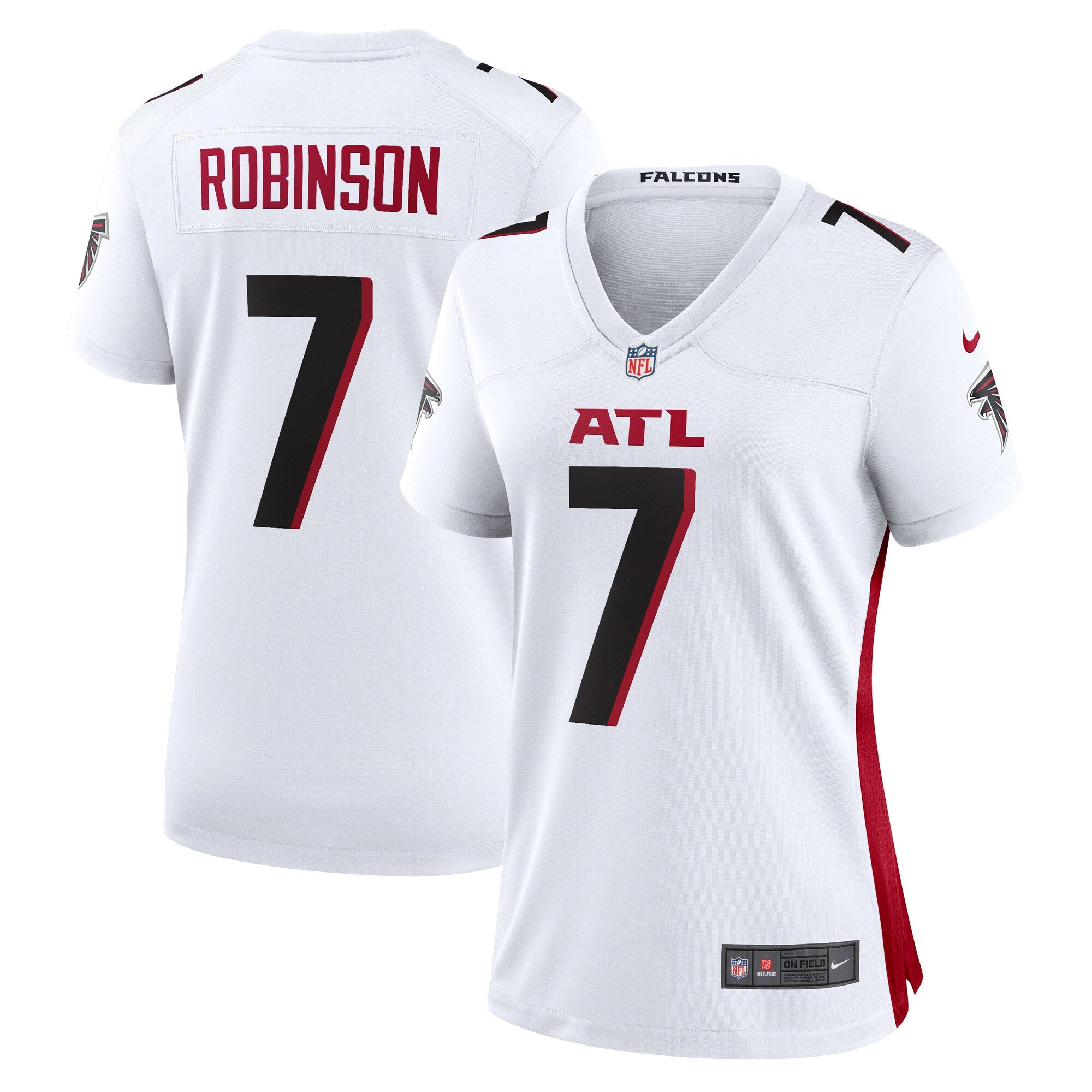 Bijan Robinson Atlanta Falcons Nike Women s Away Game Jersey   White