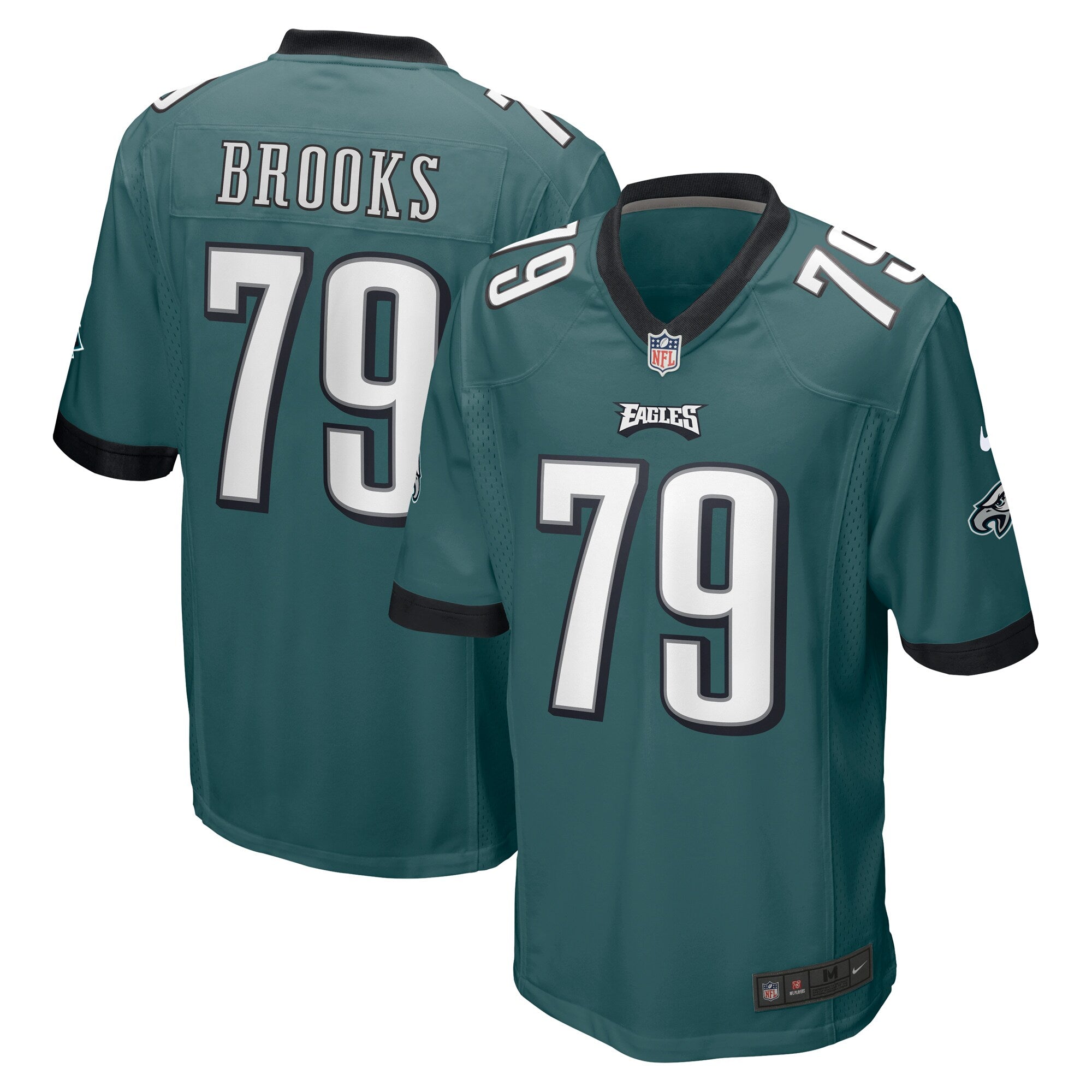 Brandon Brooks Philadelphia Eagles Nike Game Jersey   Midnight Green