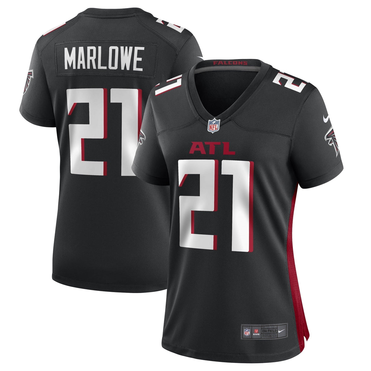 Women s Nike Dean Marlowe Black Atlanta Falcons Game Player Jersey