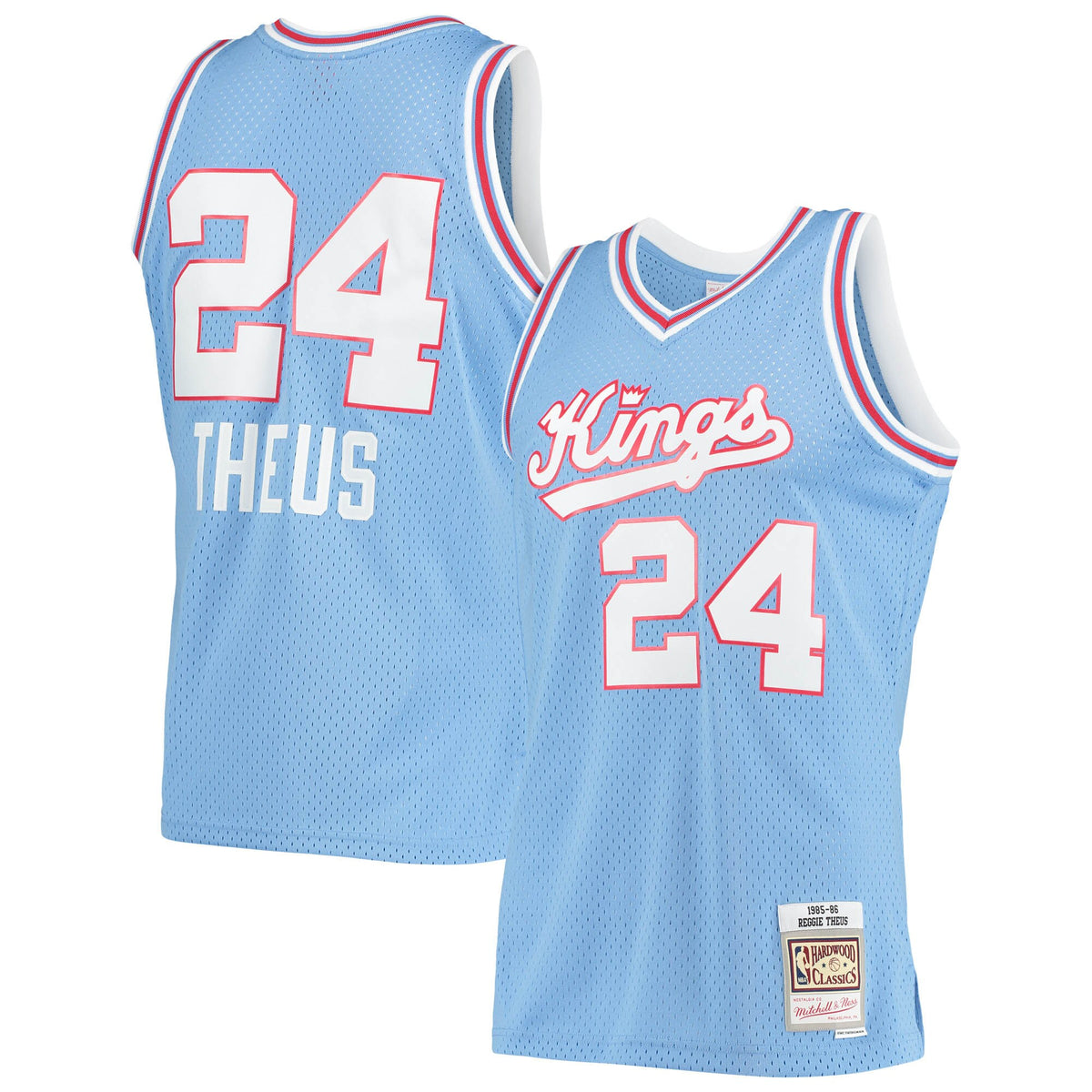 Reggie Theus Sacramento Kings Mitchell & Ness Hardwood Classics Swingman Jersey - Light Blue