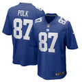 Men s Nike Makai Polk Royal New York Giants Home Game Player Jersey
