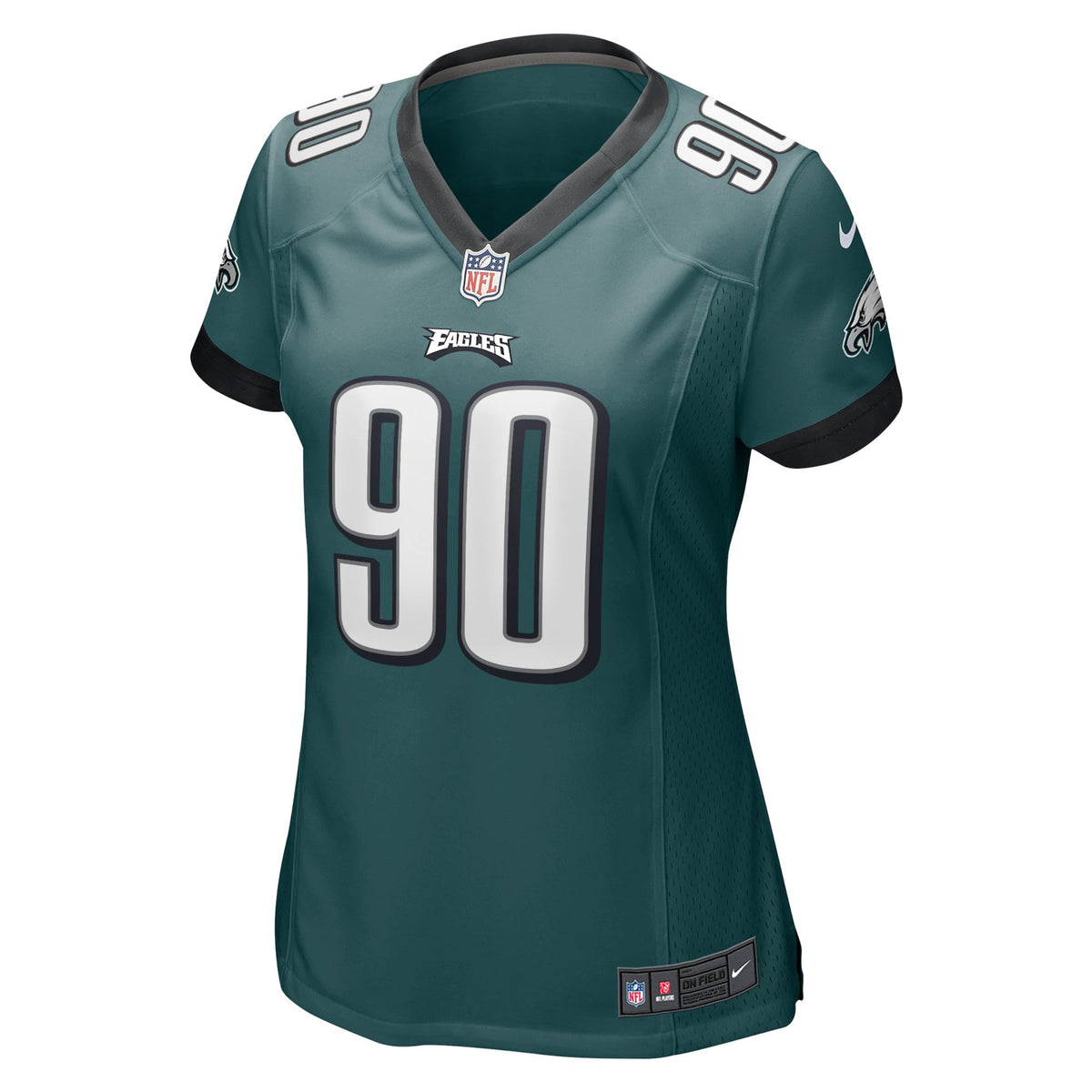 Women s Nike Jordans Davis Midnight Green Philadelphia Eagles Player Game Jersey